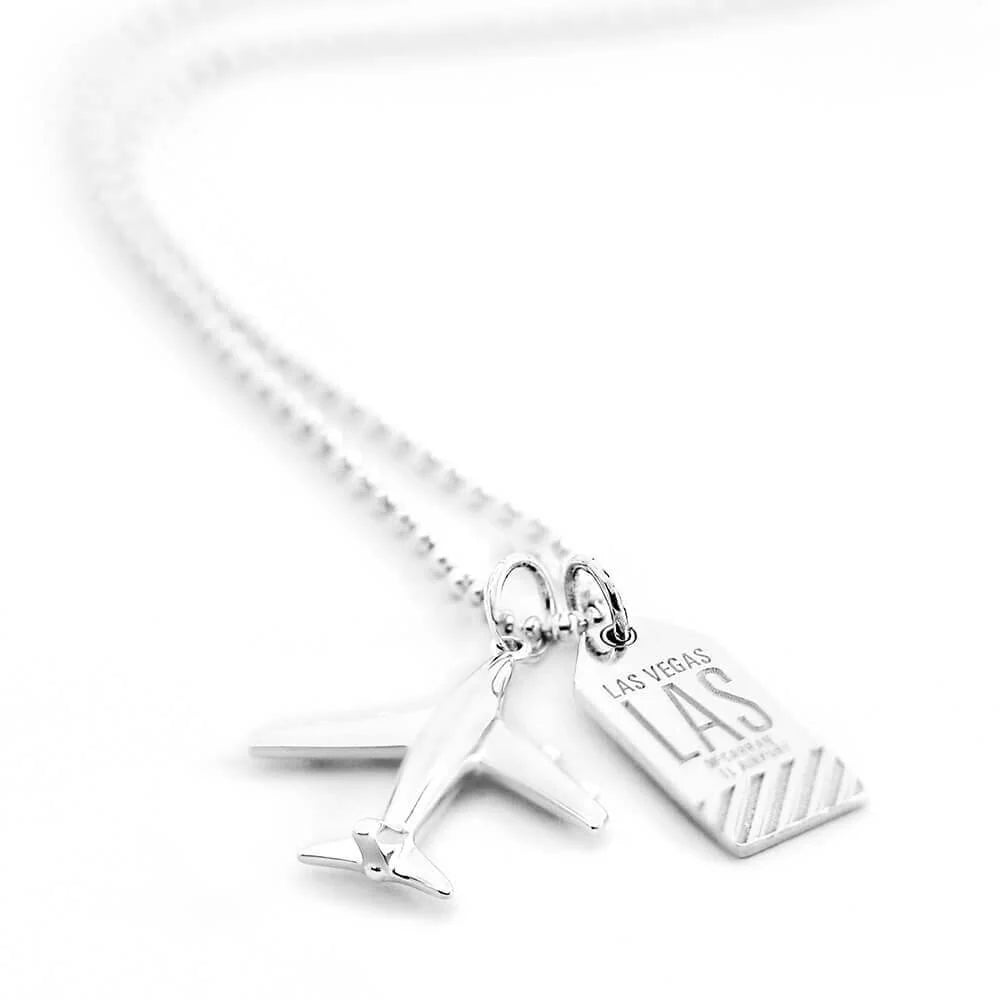 Airplane Charm (Medium) - Sterling Silver - Jet Set Candy