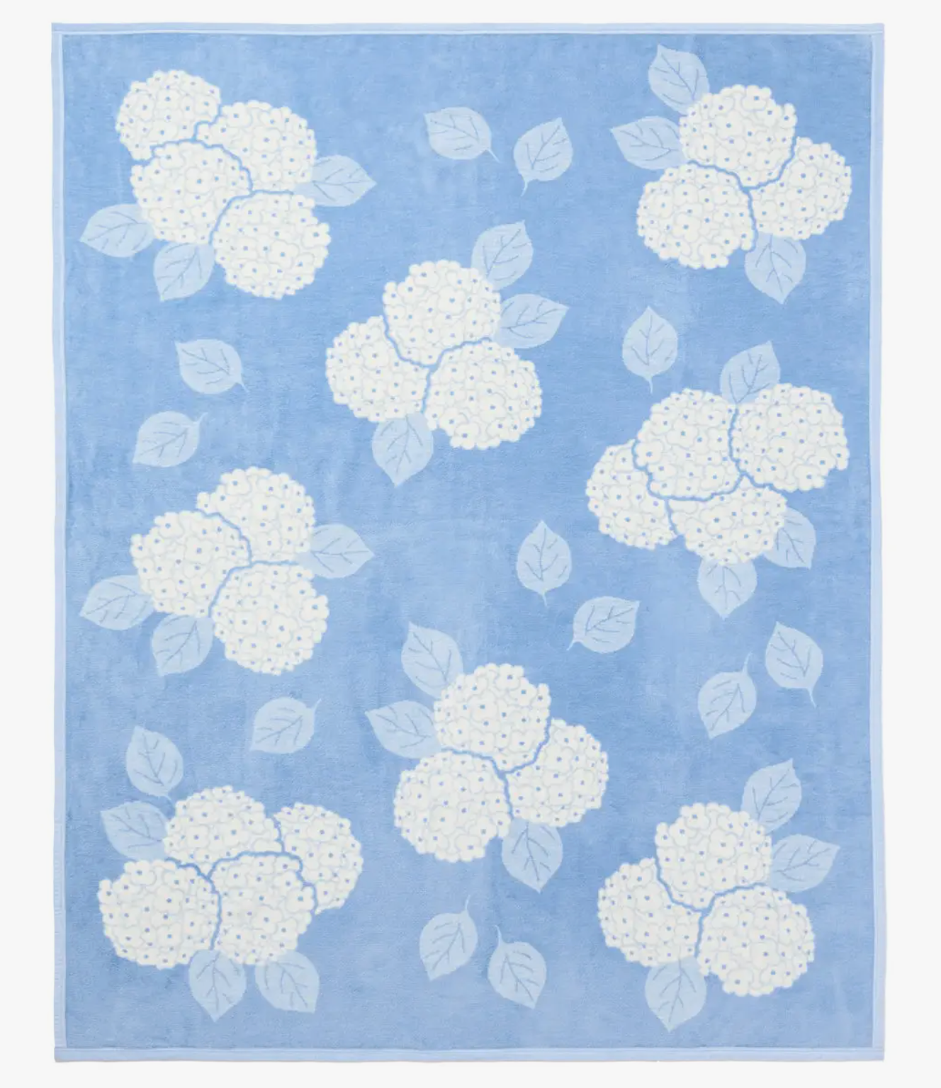 Hydrangeas Light Blue Blanket - Chappywrap