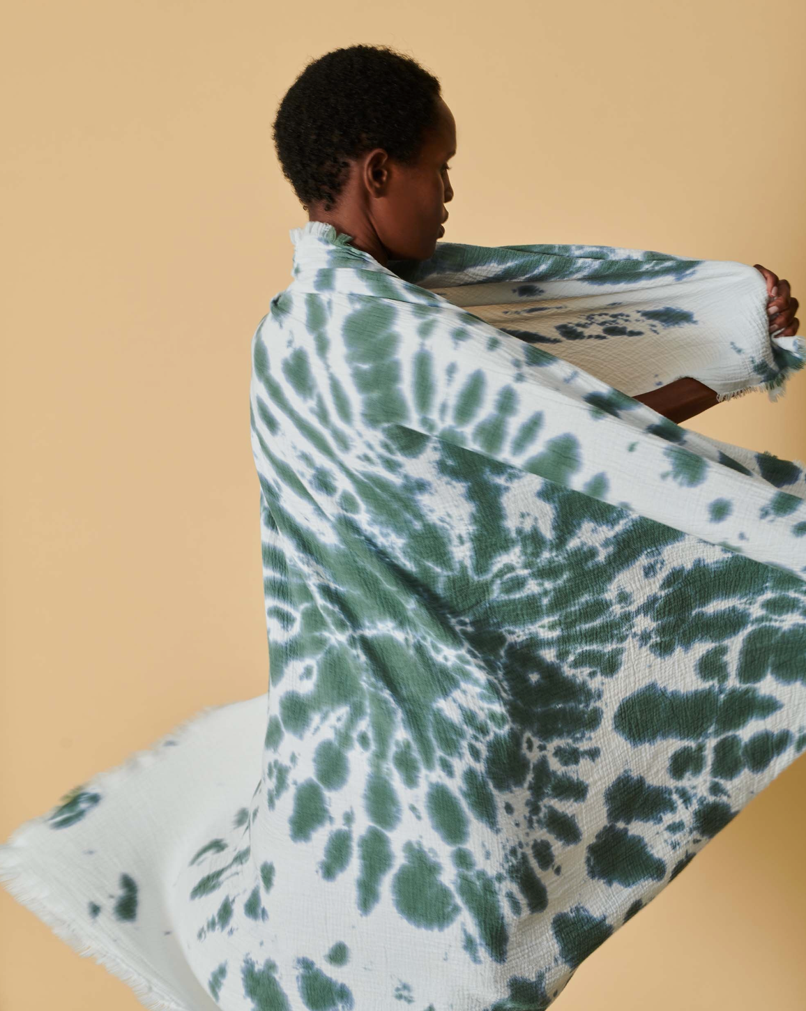 Blue Tie Dye Beach Towel - Blue - Sorbet Island