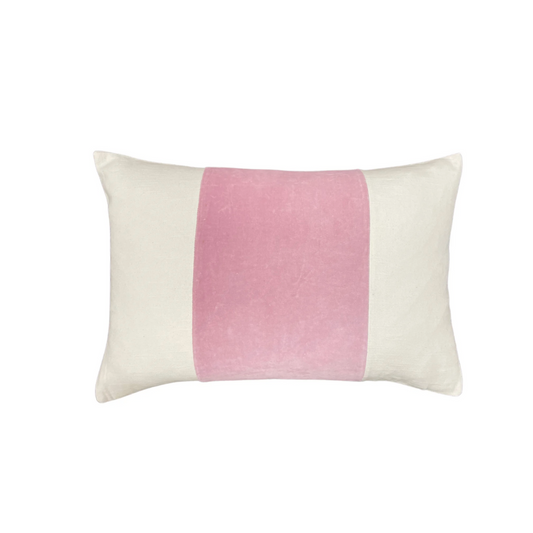14x20 Velvet Panel Pillow - Pink - Laura Park