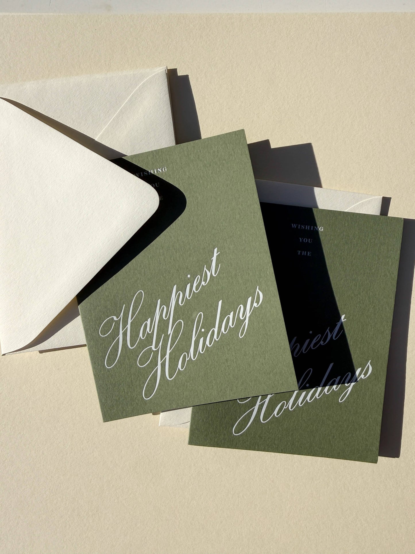 Happiest Holidays Greeting Card - Cream