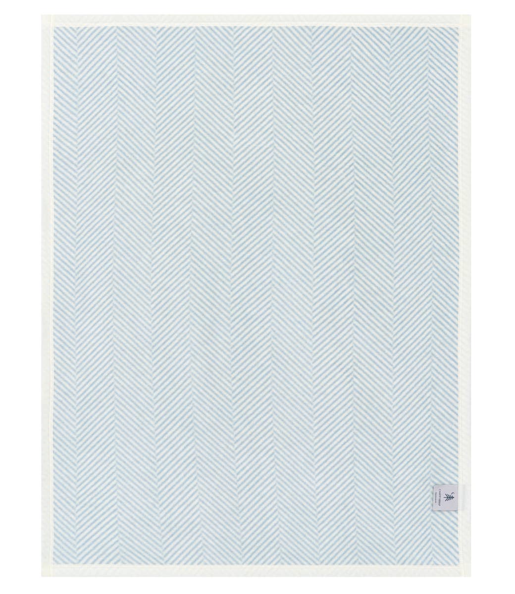 Harborview Herringbone Sky Mini Blanket - Chappywrap