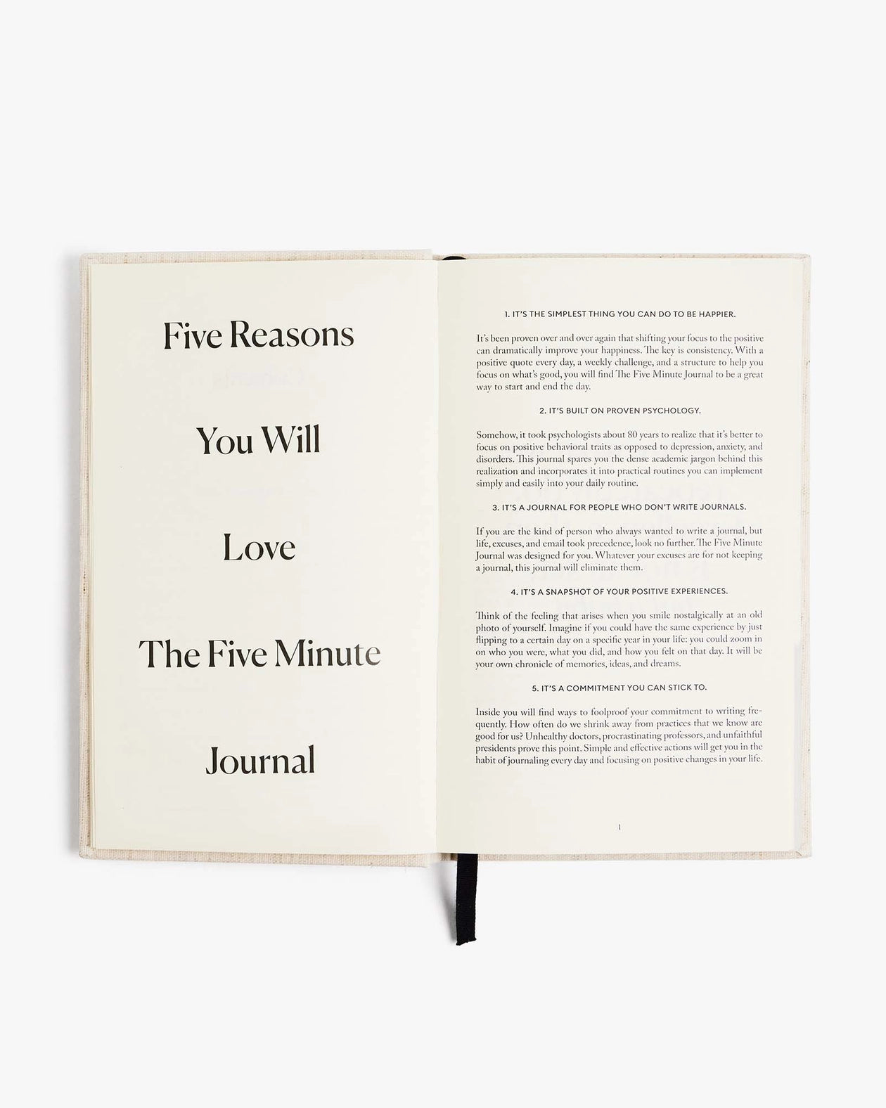 The Five Minute Journal Ditsy Rose - Daily Guided Gratitude - Intelligent Change