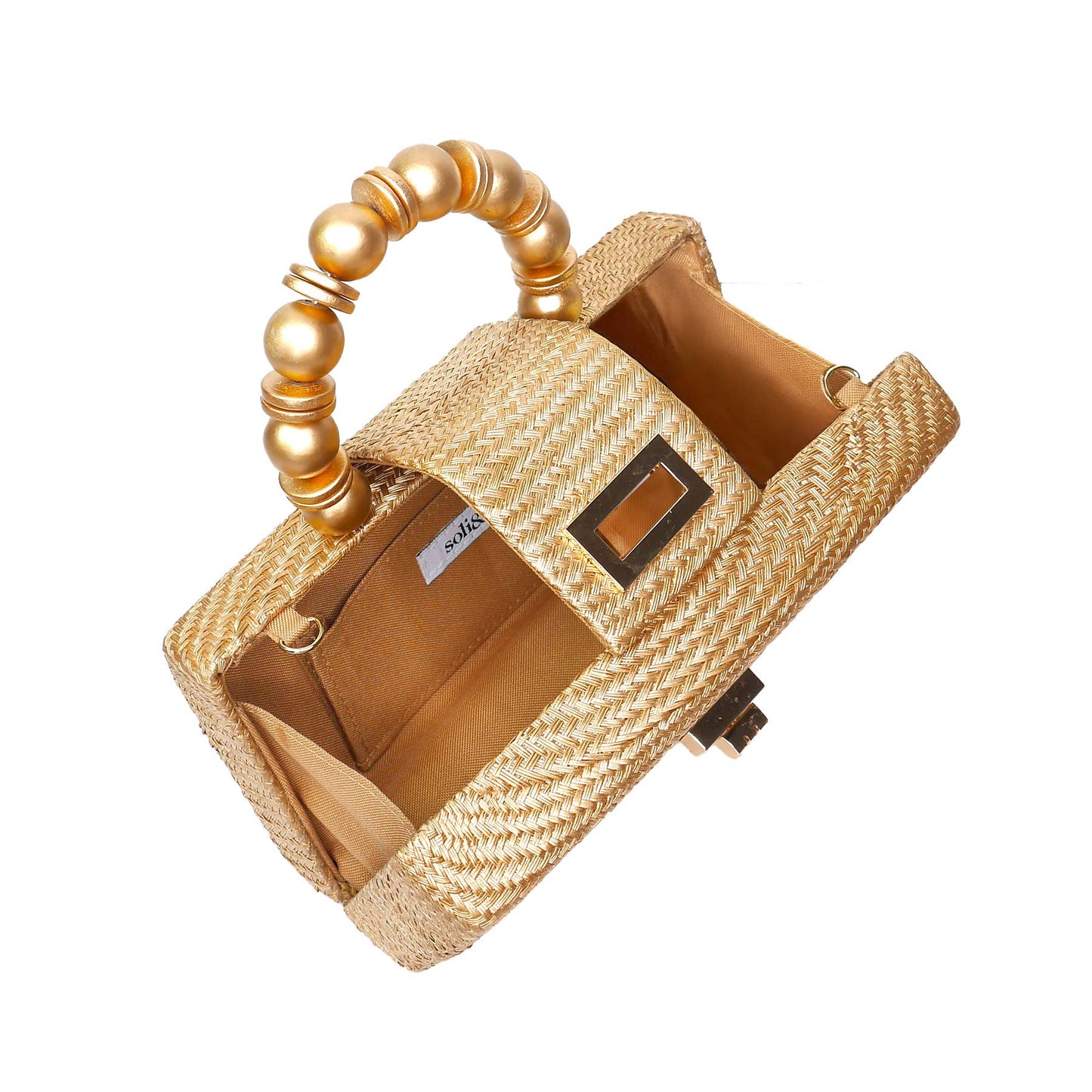 Gold Statement Clutch - Small