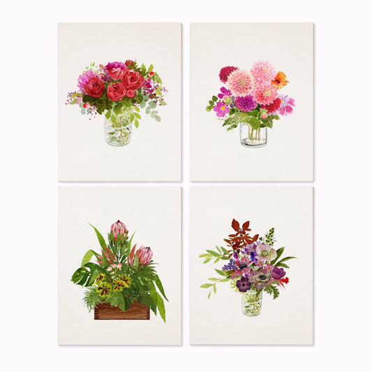 Plum Bouquets Greeting Cards Boxed Set - Felix Doolittle