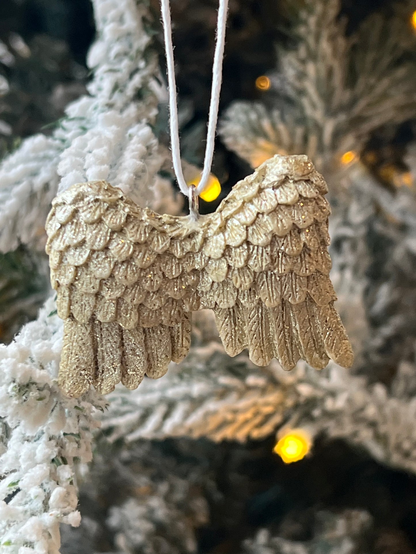 Gold Angel Wing Ornament