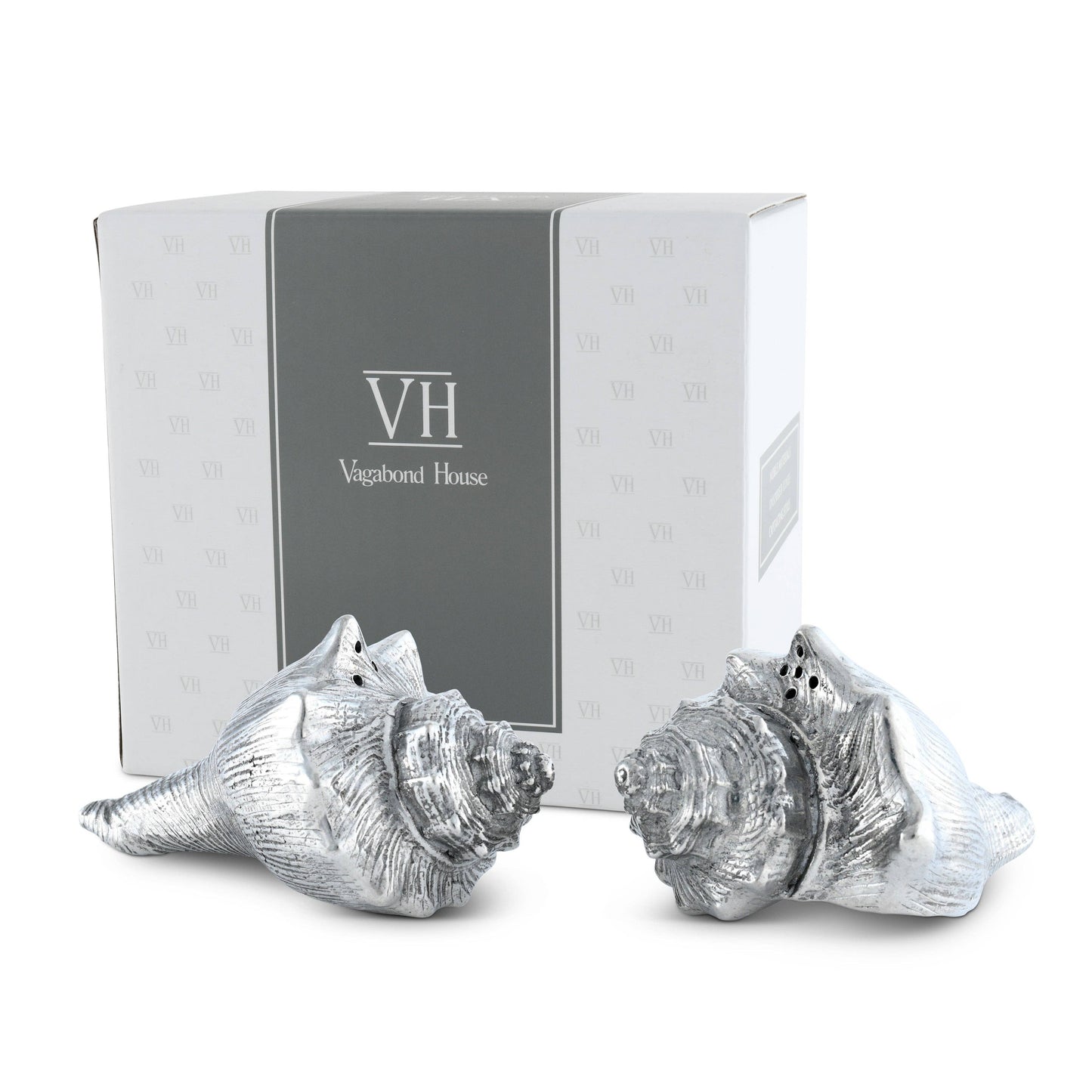 Pewter Conch Shells Salt & Pepper Set