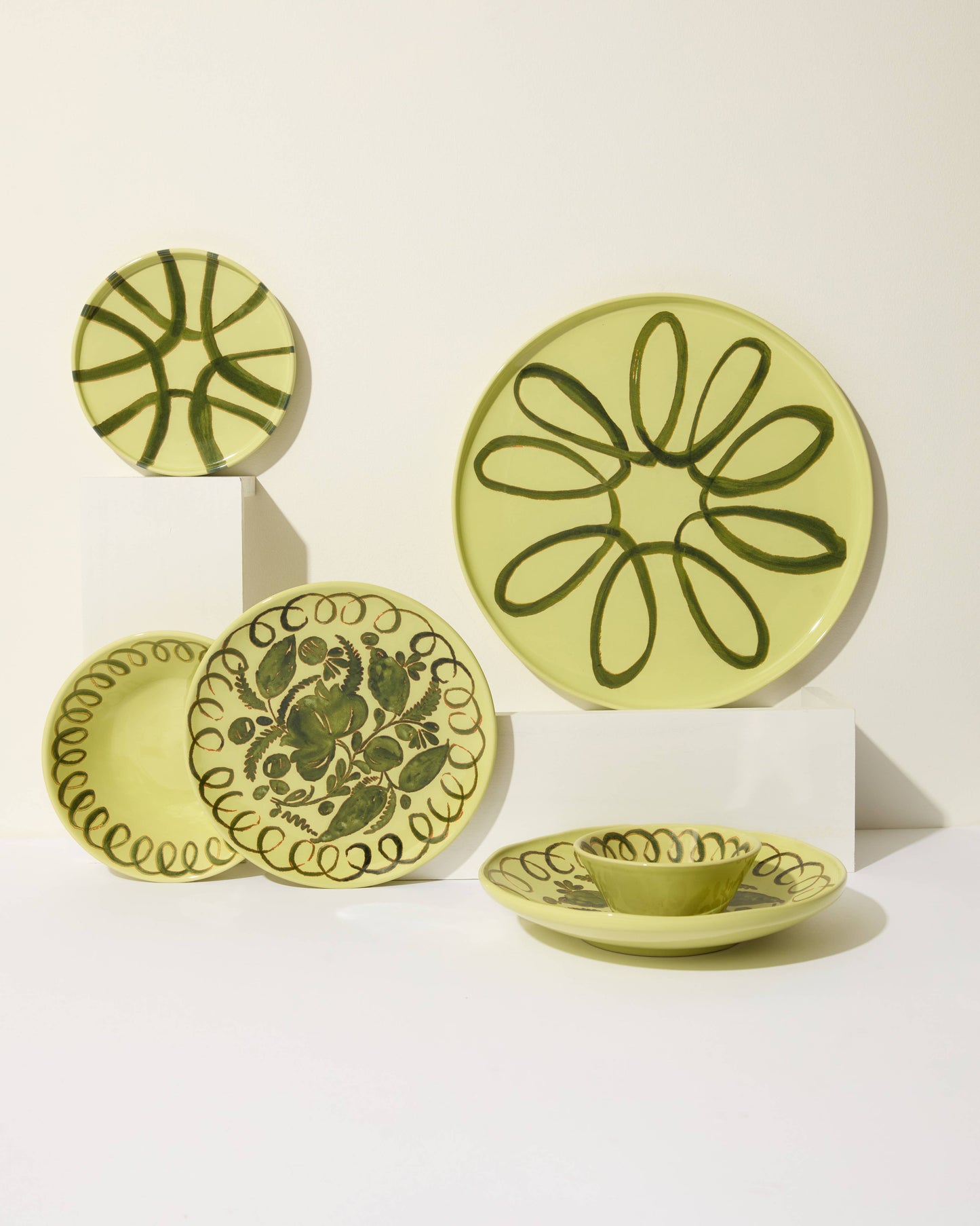 Amalfi Dessert Plate Lime - 9.1" Diameter