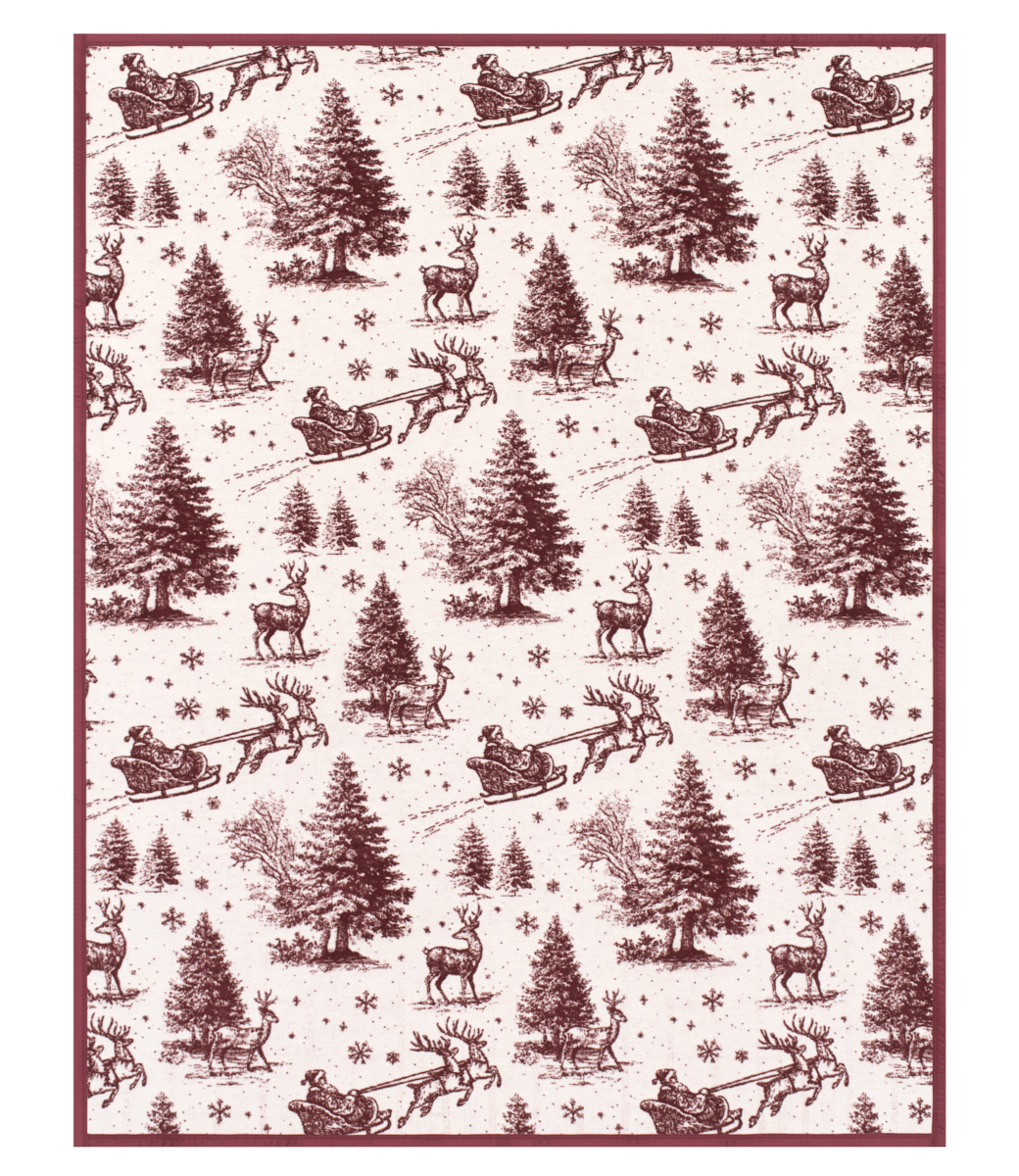 Santa Toile Blanket