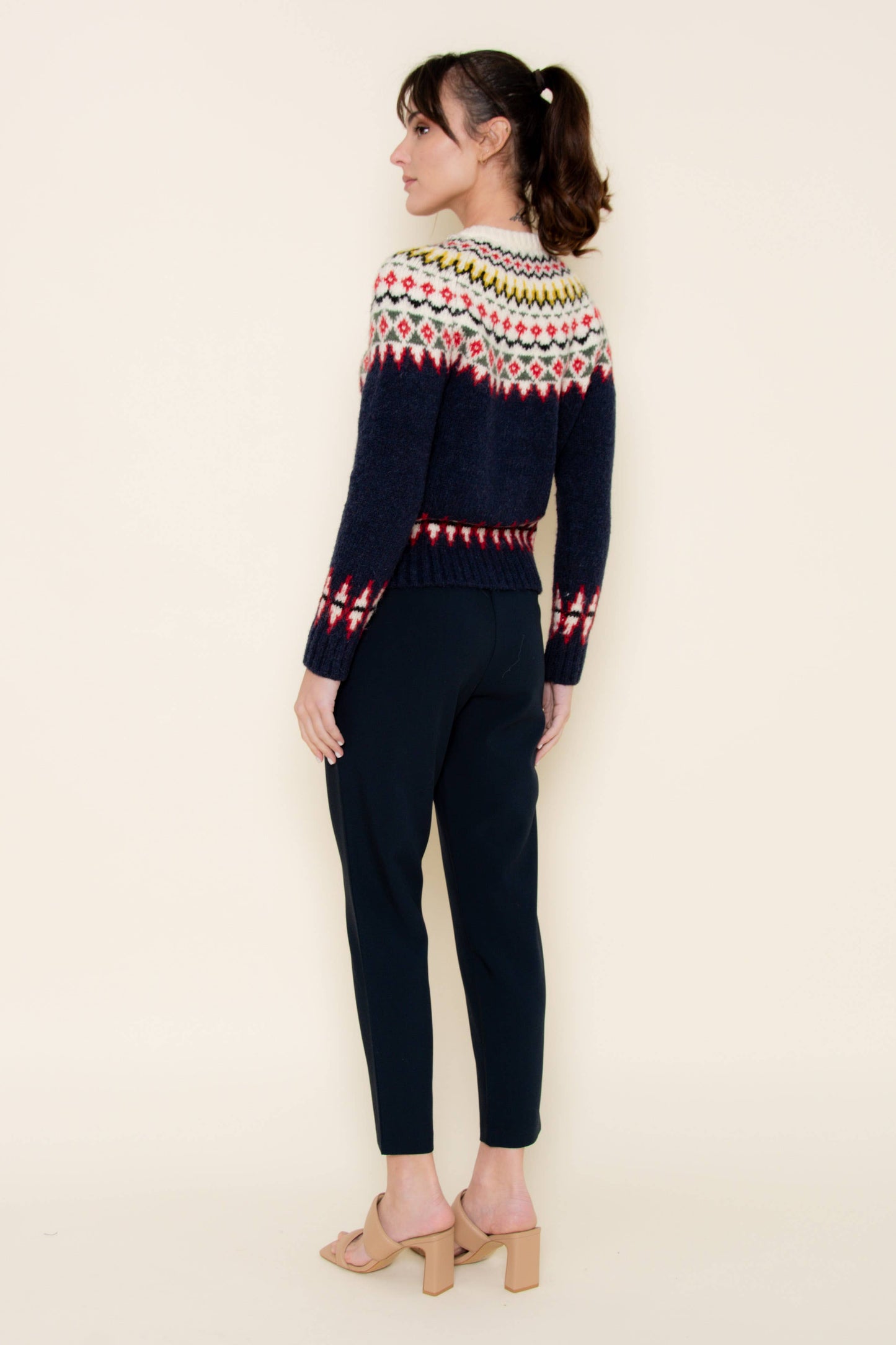 Fair Isle Button Down Sweater