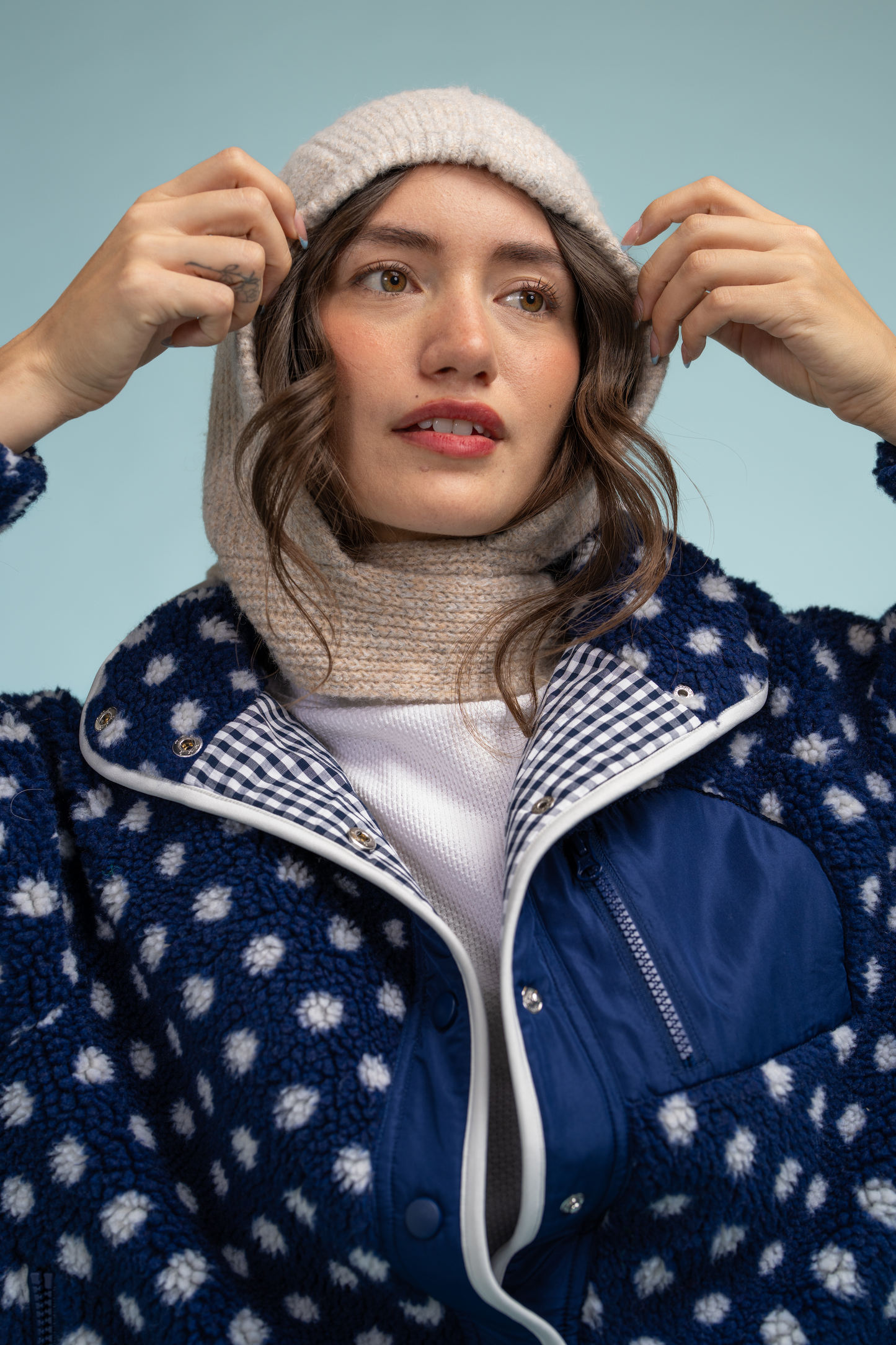 Teton Jacket - Navy Dot - Midnight Lunch