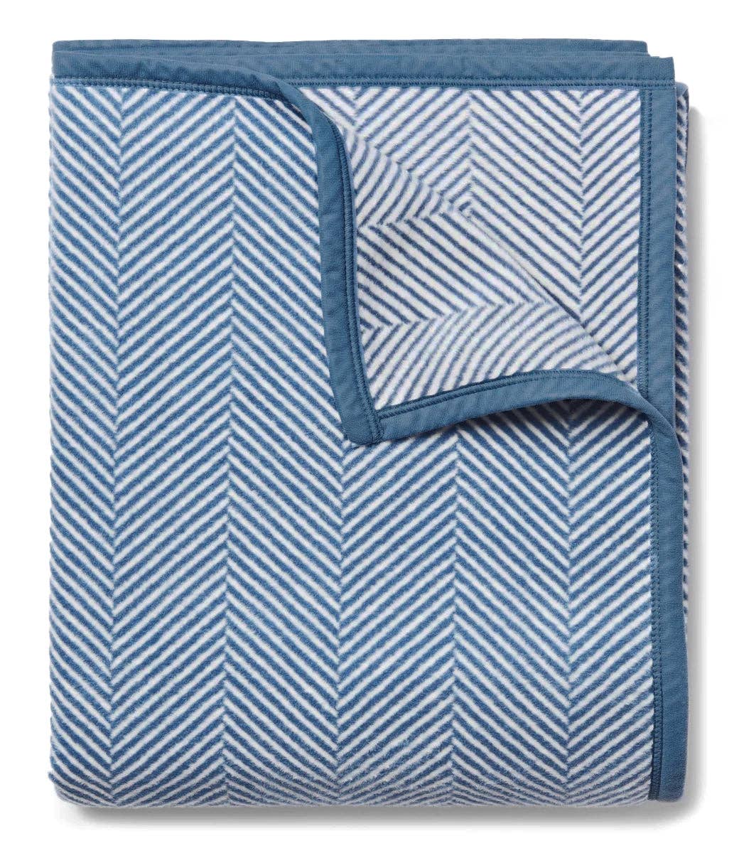 Harborview Herringbone Cornflower Blanket - Chappywrap