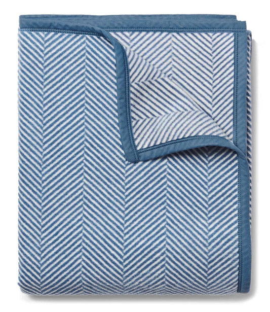 Harborview Herringbone Cornflower Blanket - Chappywrap