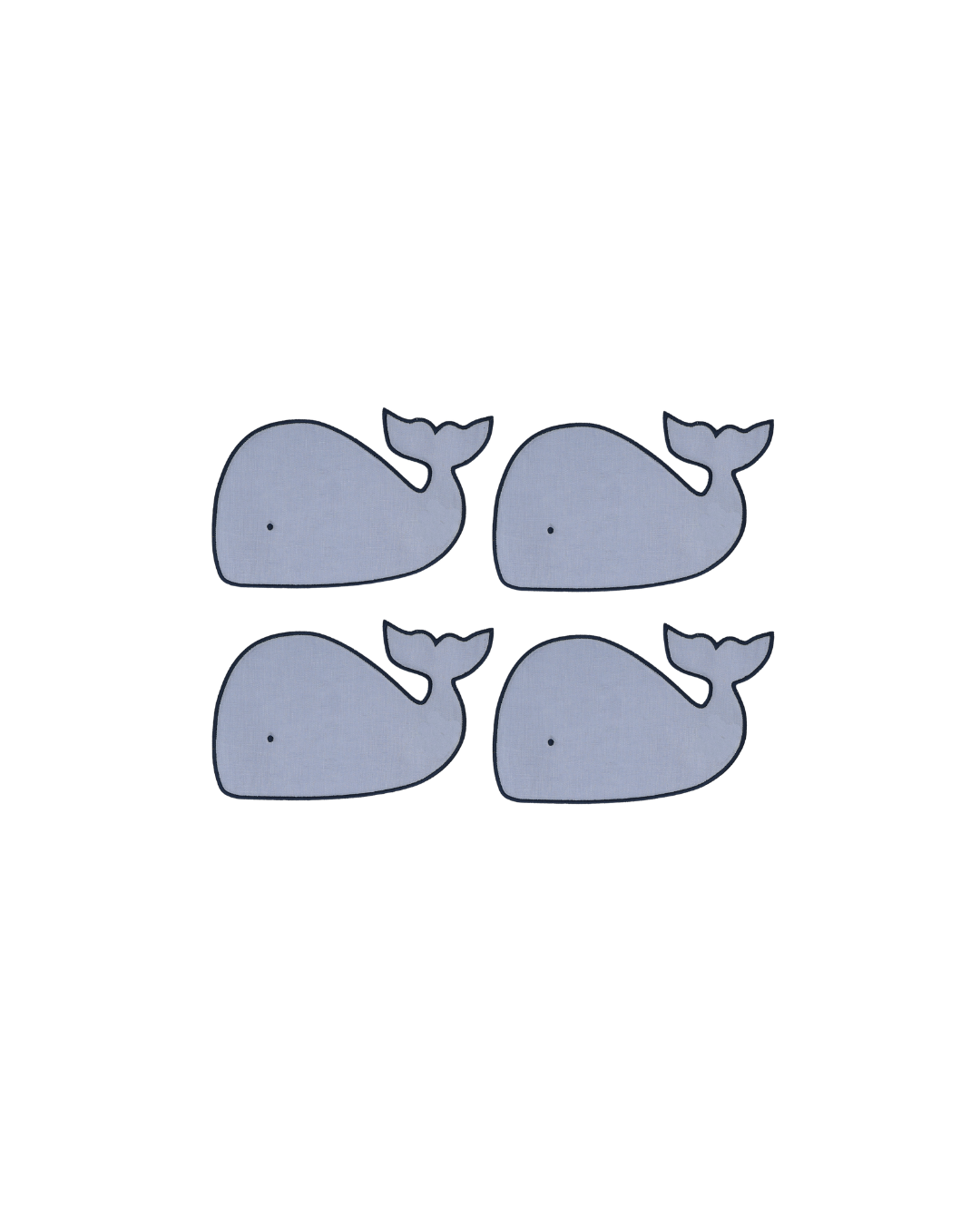 Whale Cocktail Napkins - Set of 4
