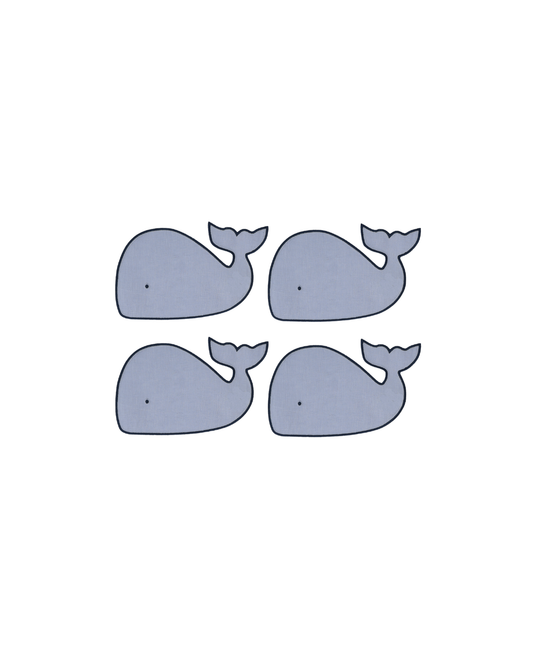 Whale Cocktail Napkins - Set of 4
