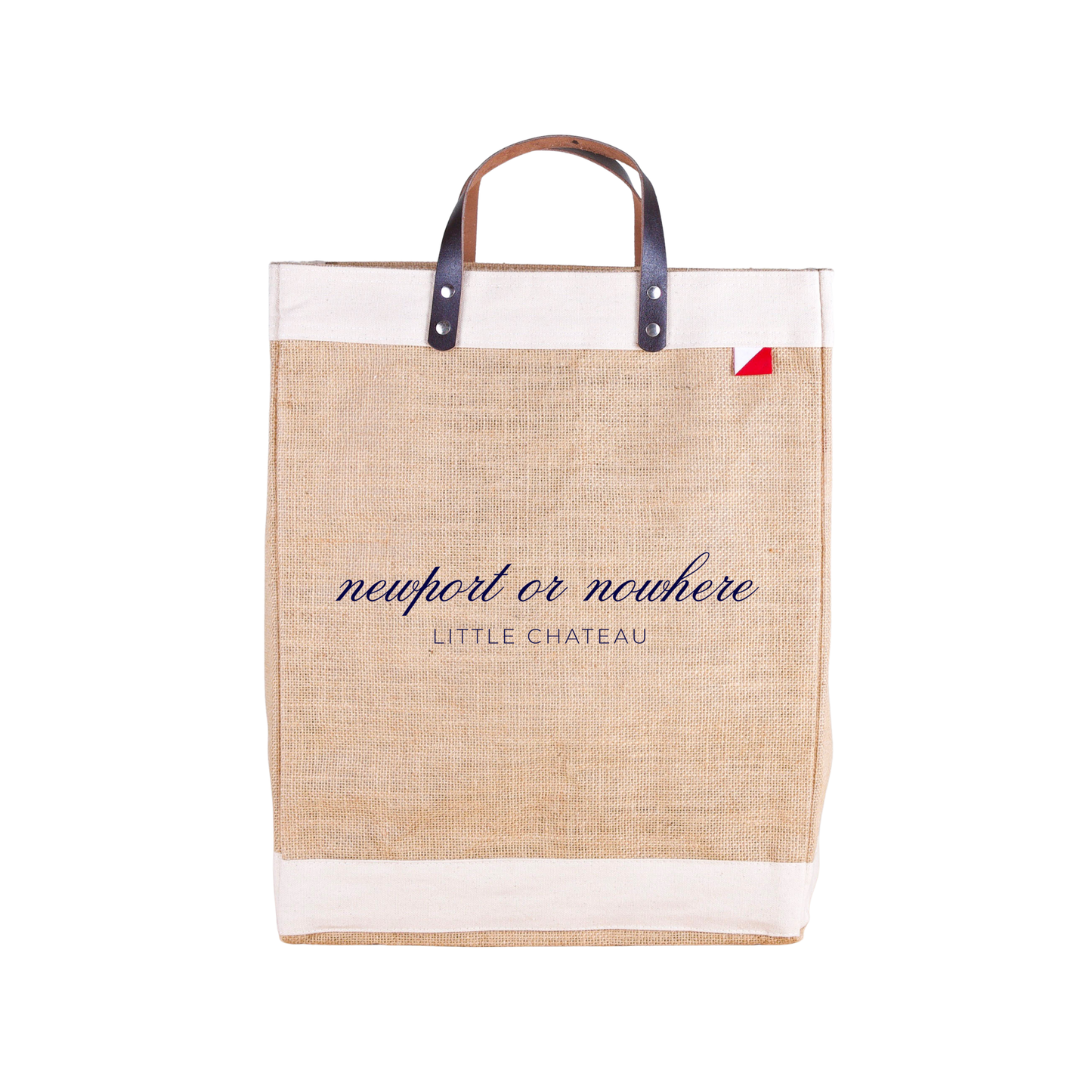 Newport or Nowhere Market Tote - Natural Jute