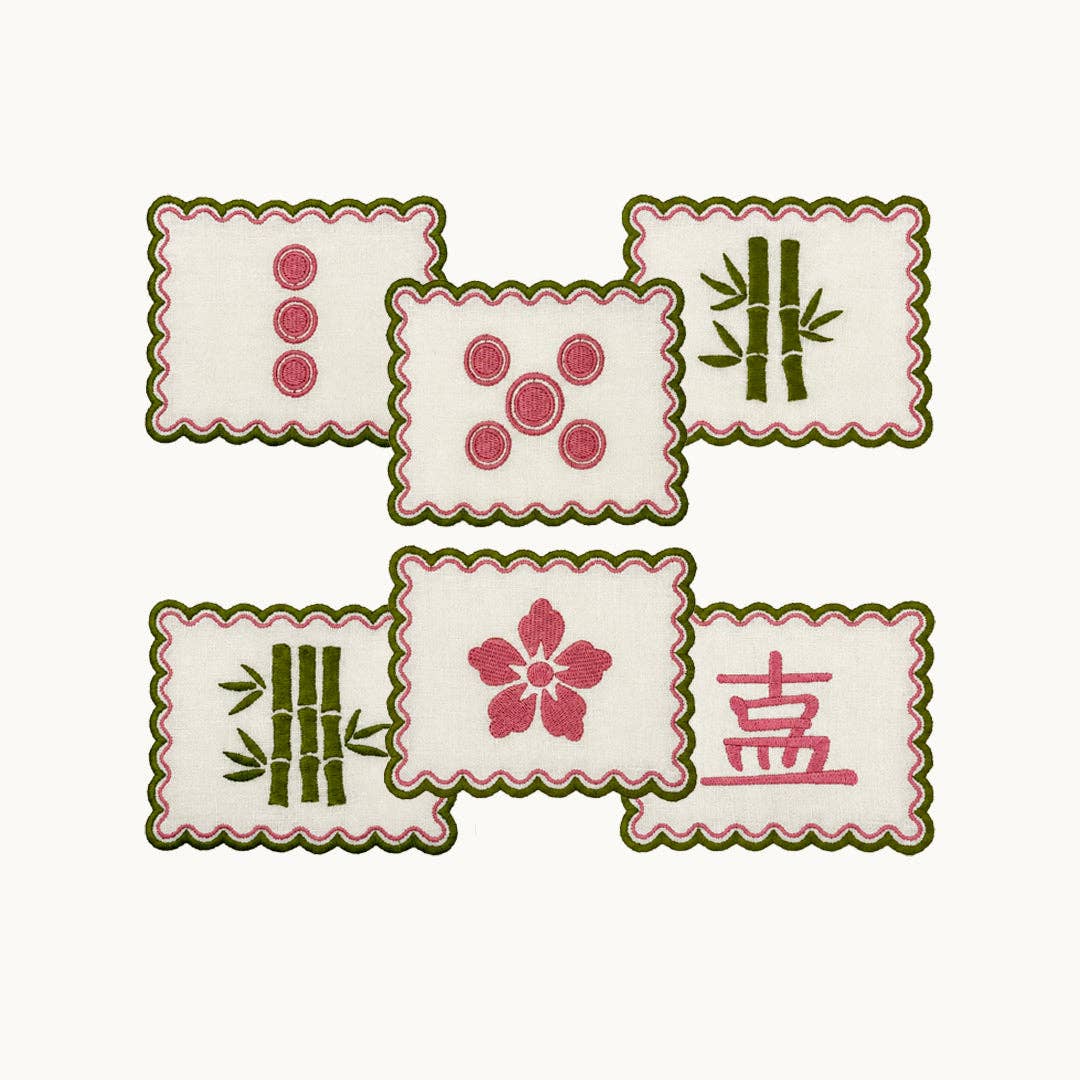 Mahjong Cocktail Coasters (set of 6)