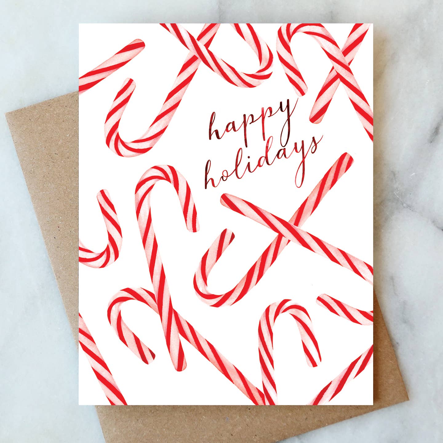Candy Canes Greetings Card - Abigail Jayne Design