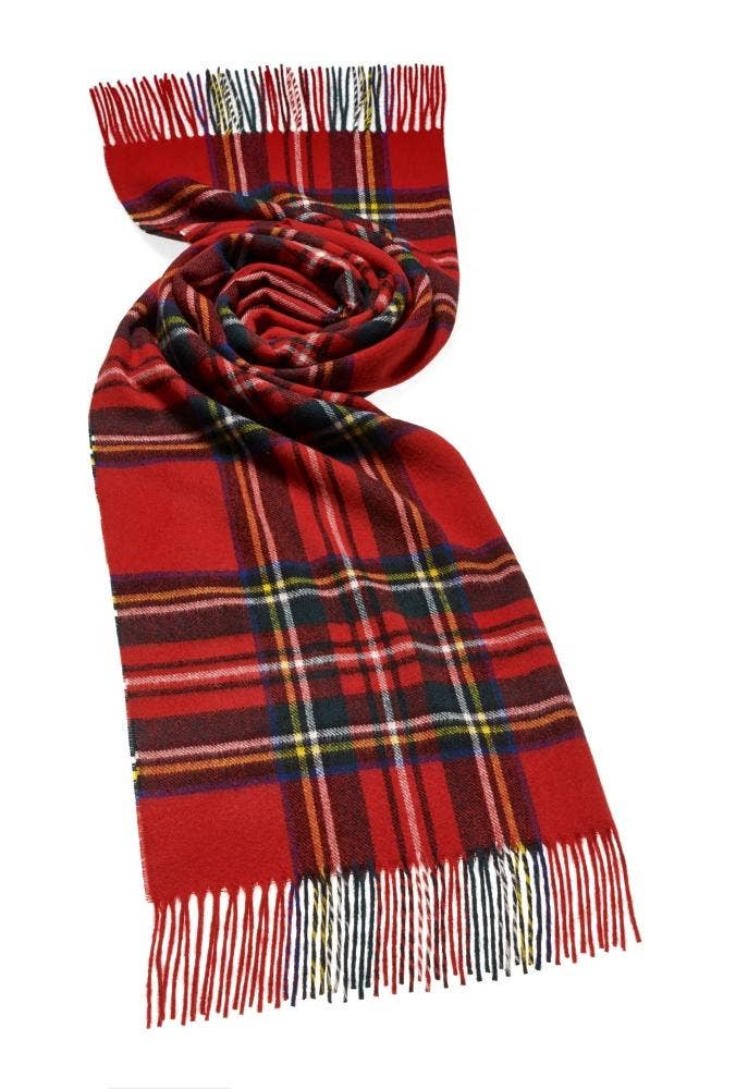 Blanket Scarf - Classic Red Tartan