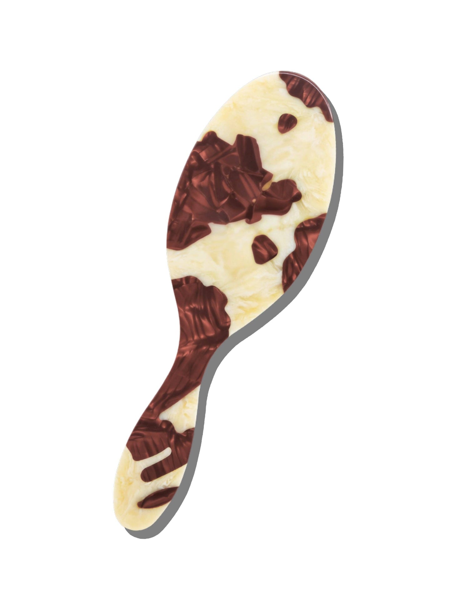 Hand-painted Cowhide Hair Brush