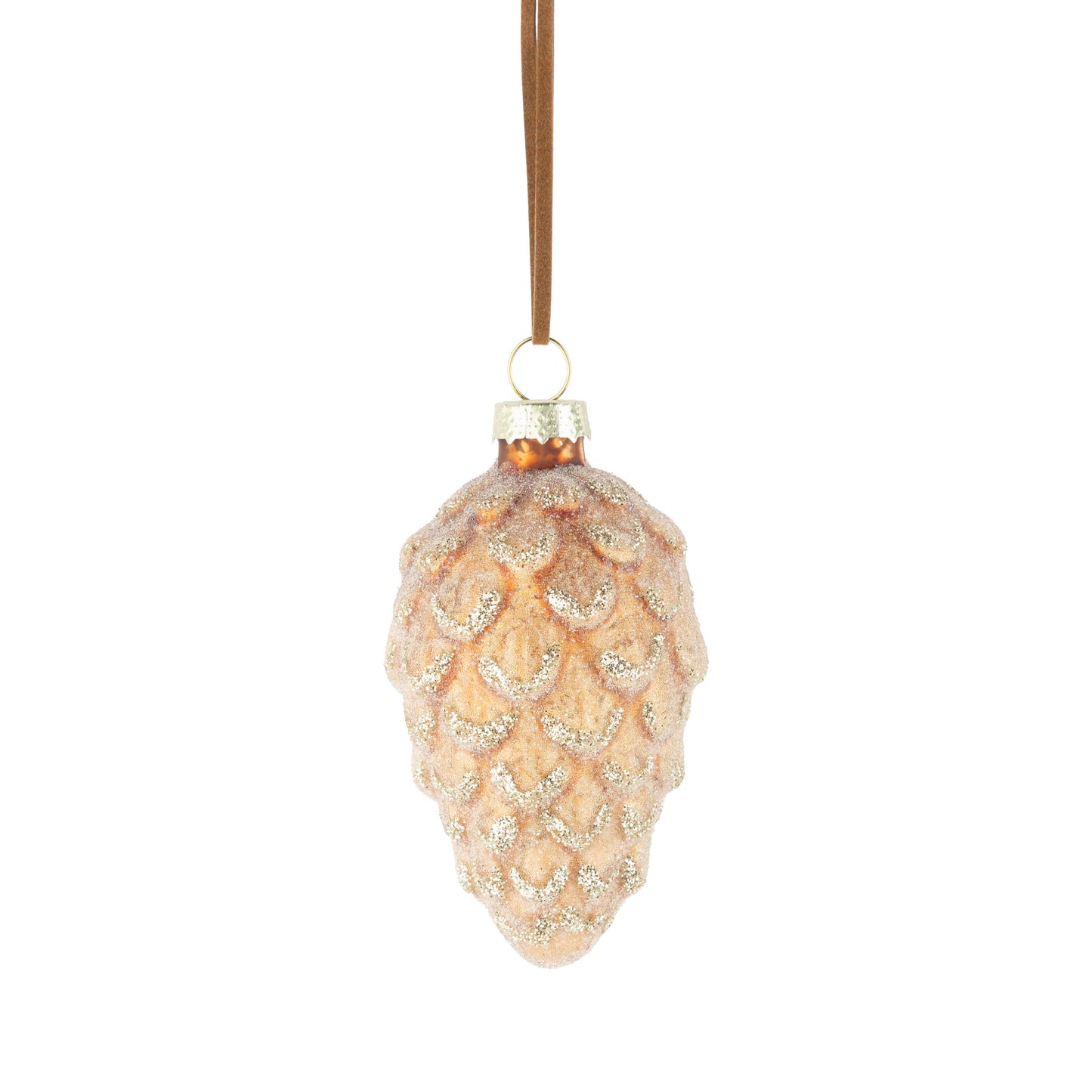 Glass Pinecone Ornament