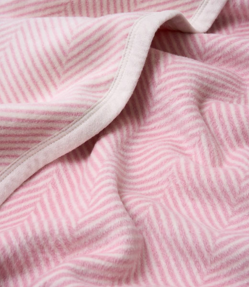 Harborview Herringbone Blush Blanket - Chappywrap