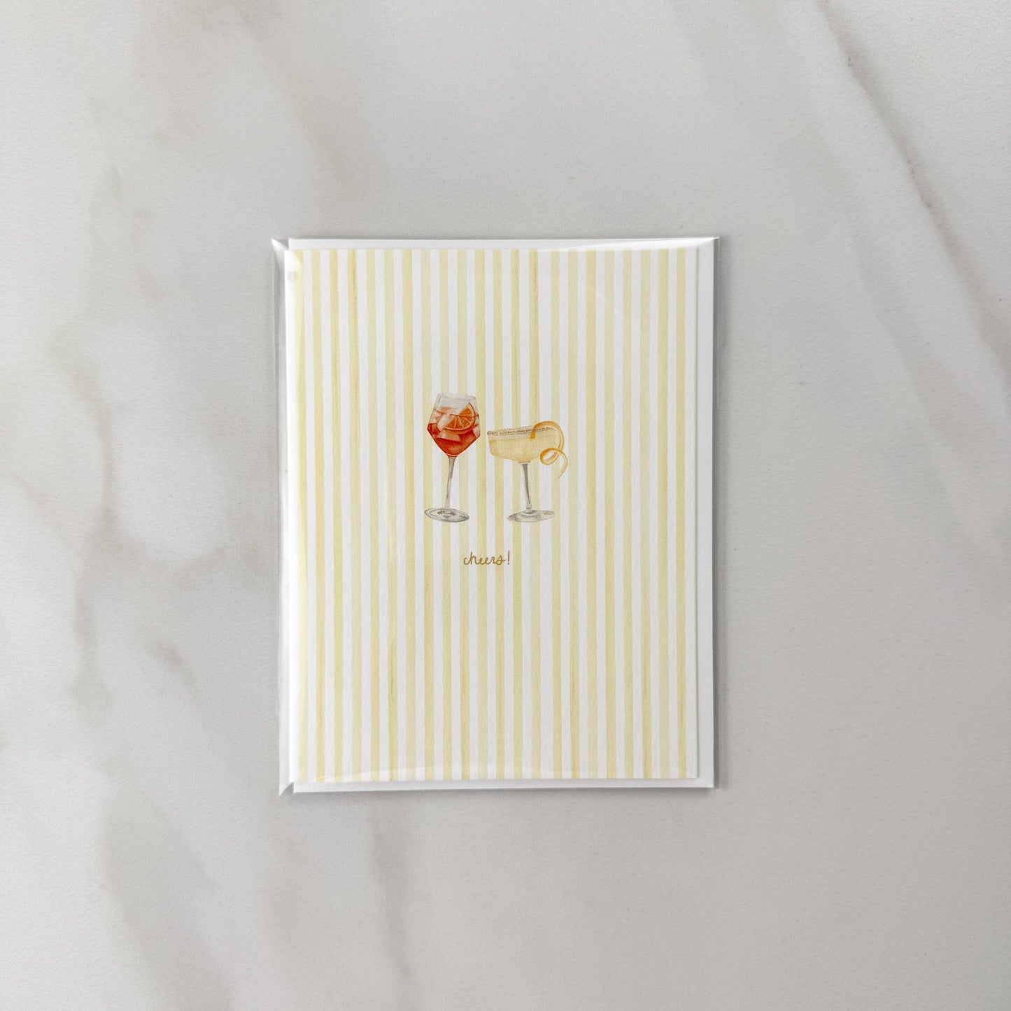 "Cheers" Spritz Greeting Card