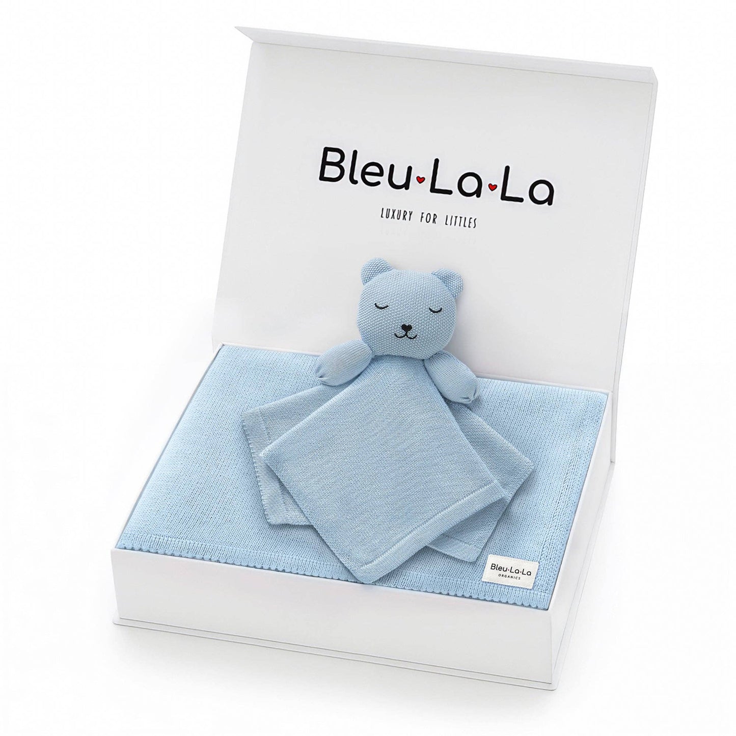 Blanket and Lovey Security Blanket Organic Cotton Gift Set Sheep - Oatmeal