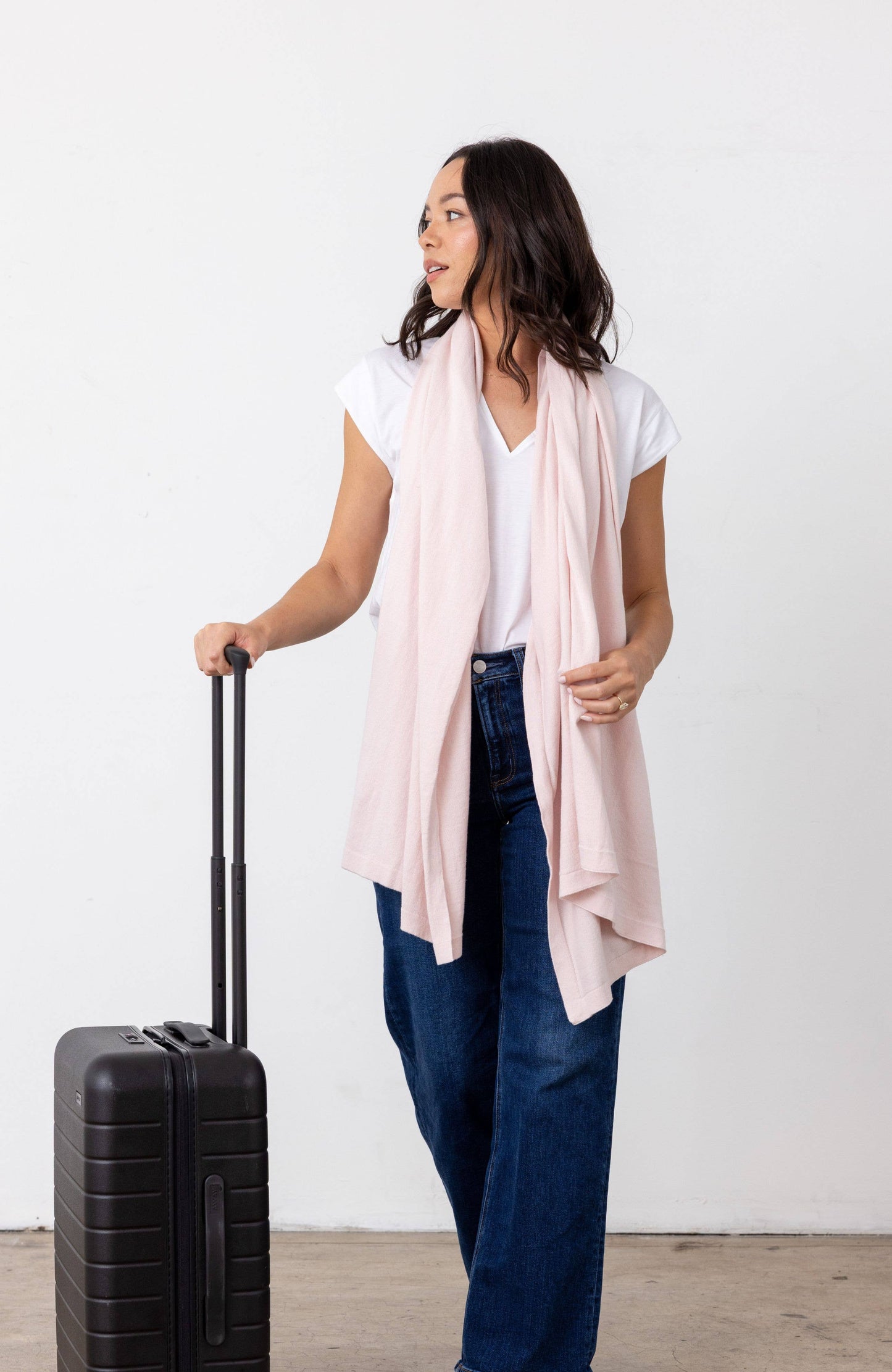 Dreamsoft Organic Cotton Travel Scarf - Ballet Pink
