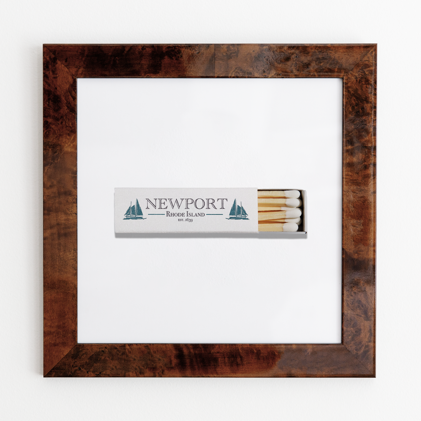 Newport Matchbox Print with White Frame