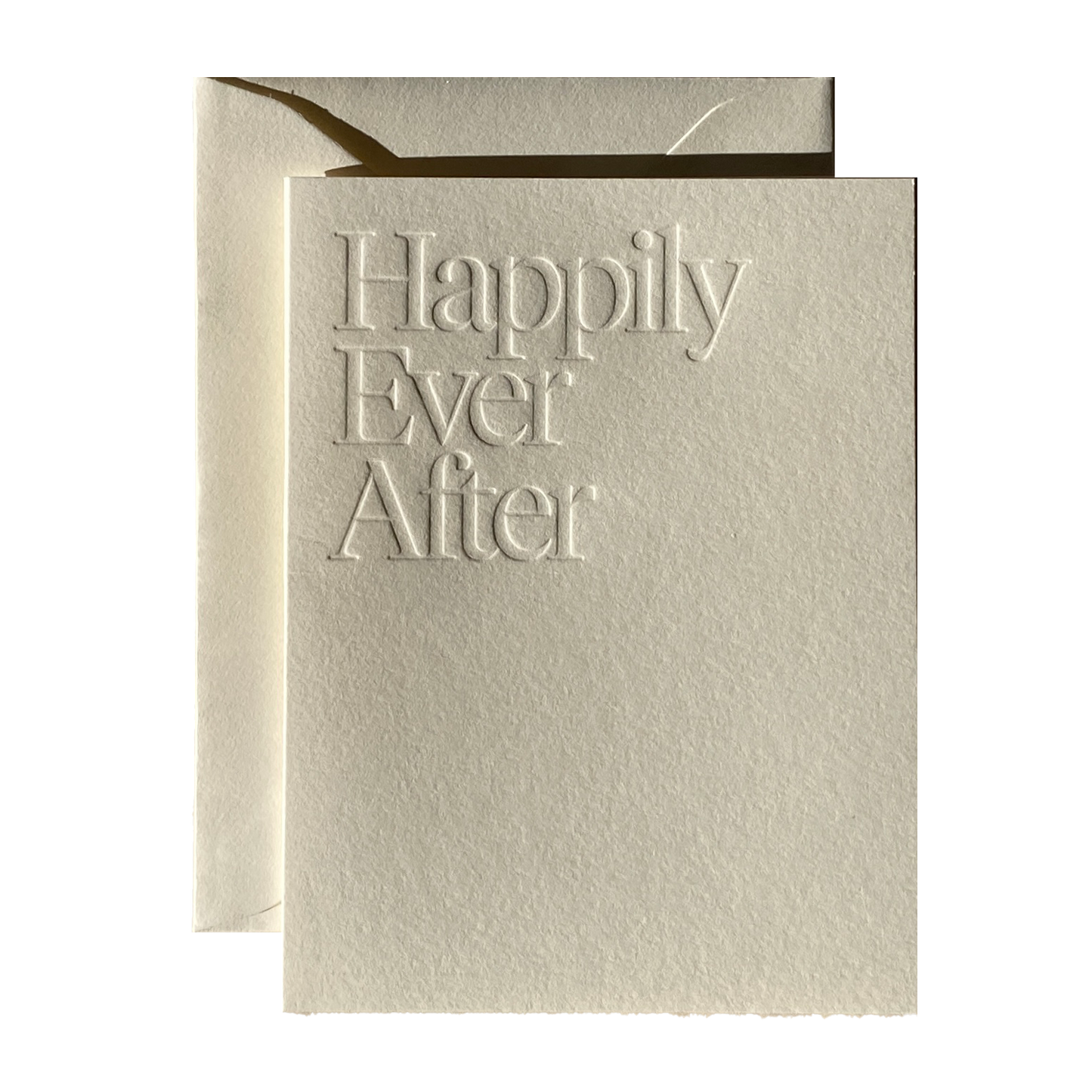 Happily Ever After Greeting Card - Cream