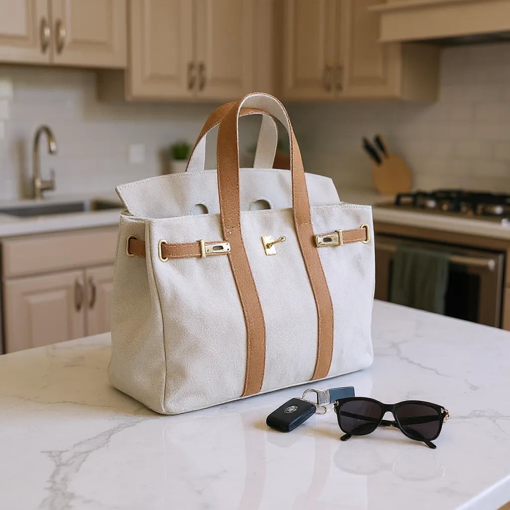 The Luxe Signature Tote - Tan