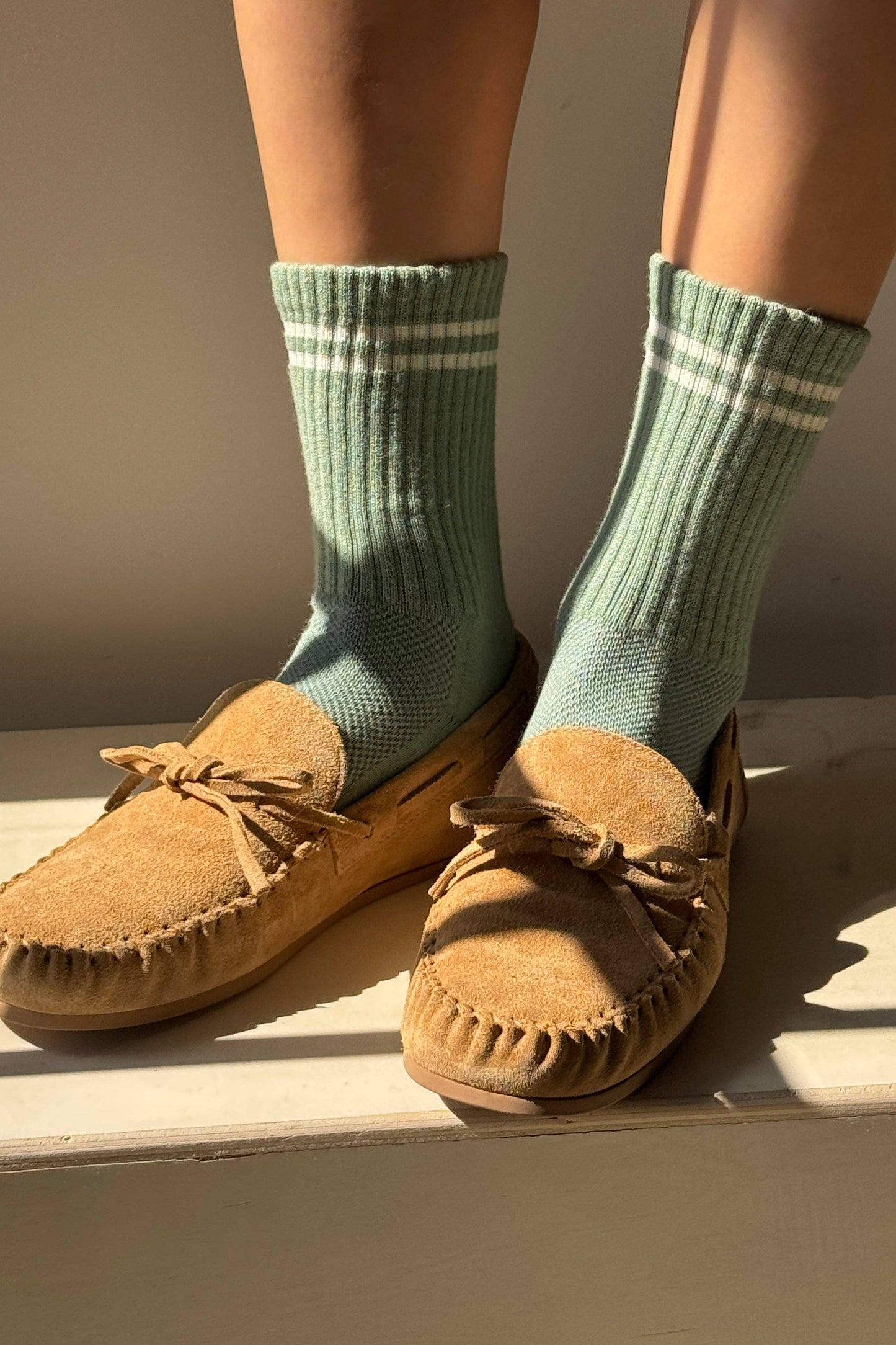 Boyfriend Socks - Light Grey