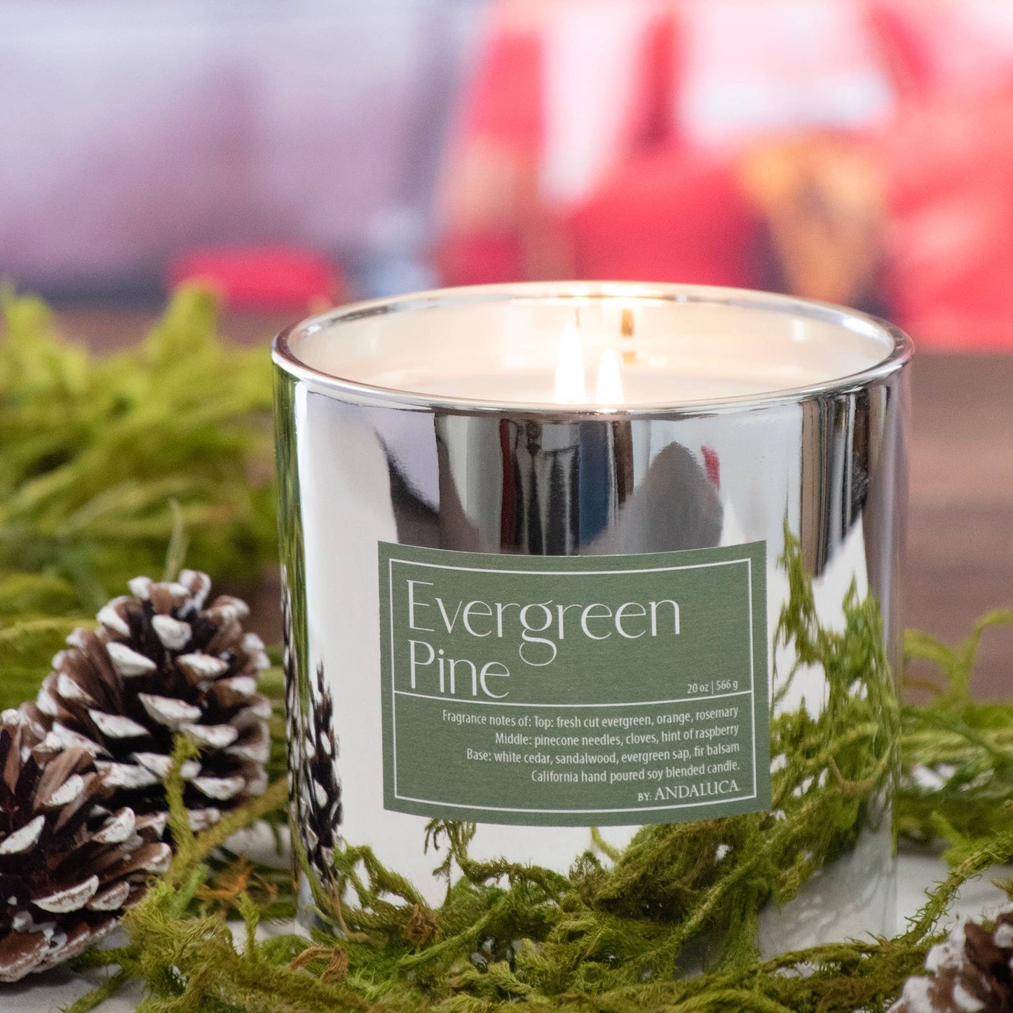 Evergreen Pine 2 Wick 20 oz. - Andaluca