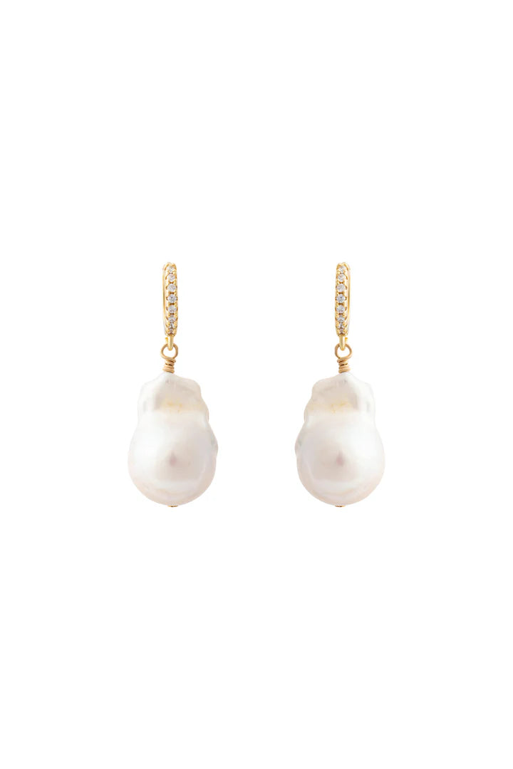 Fya Luxe Freshwater Pearl Earrigns - Nikki Biedes