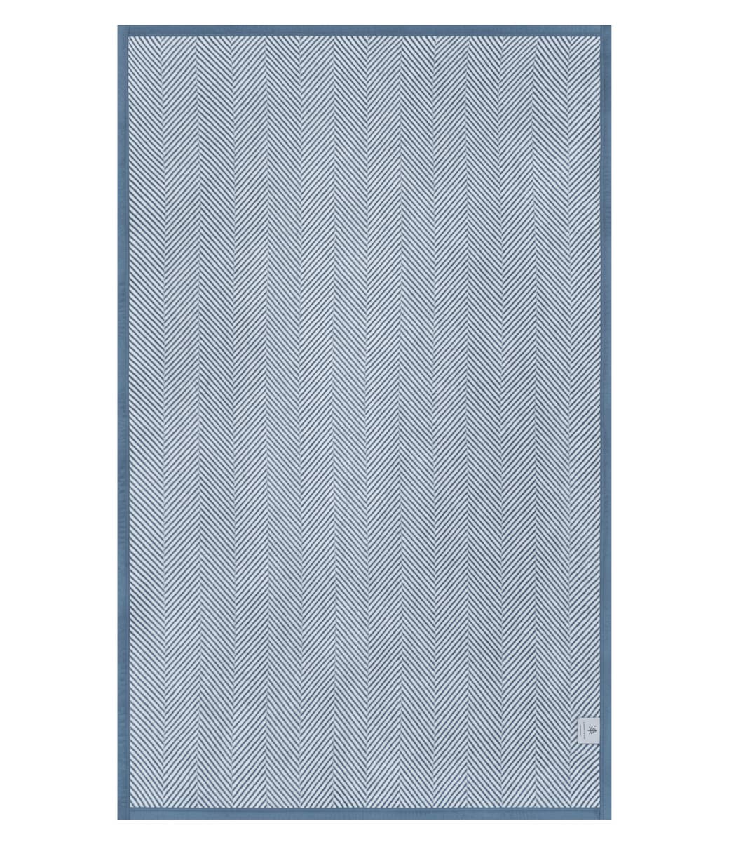 Harborview Herringbone Cornflower Blanket - Midi
