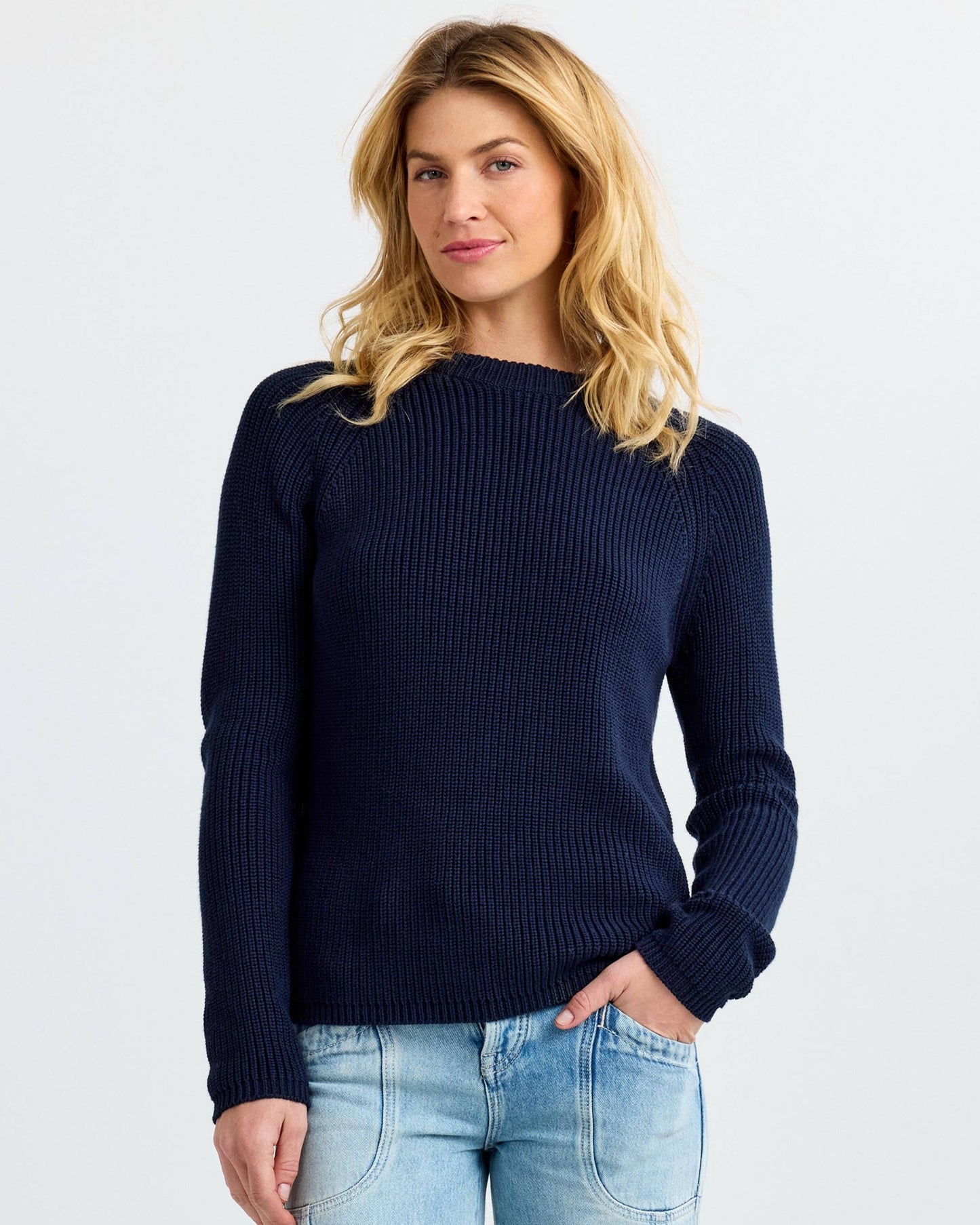 Cotton Fisherman Crew - Navy