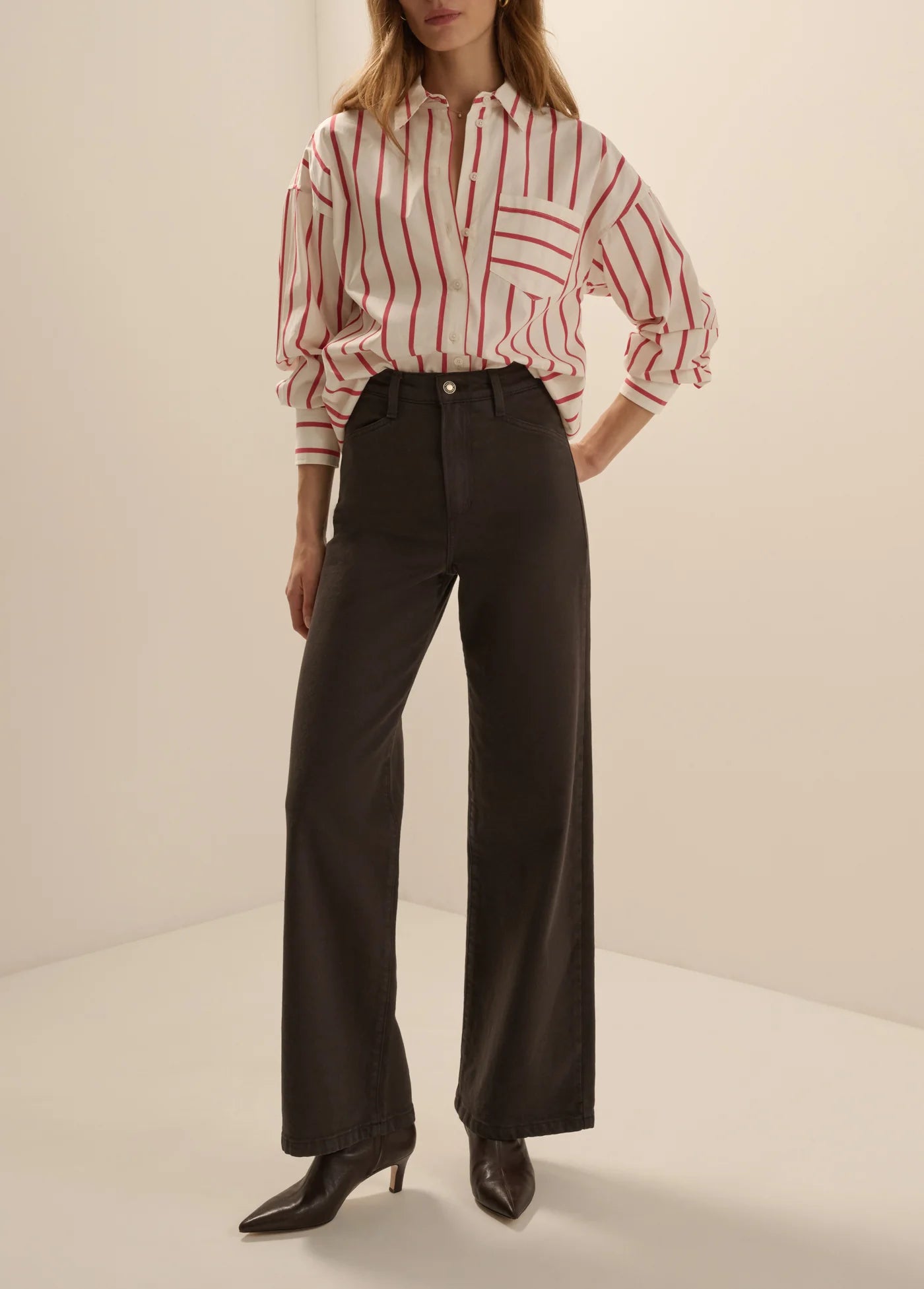 The Mischa Super High Rise Wide Leg Ankle Pant - Favorite Daughter