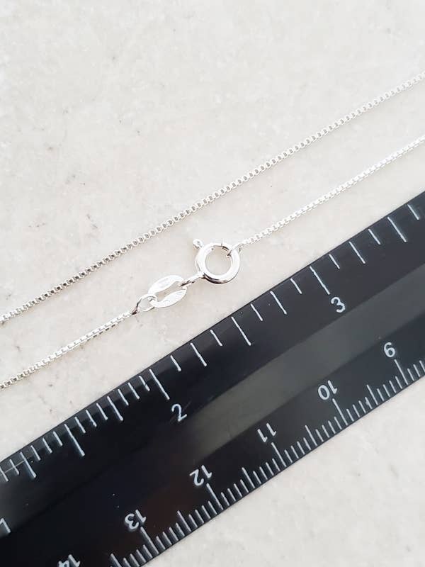 24" Sterling Silver Box Chain