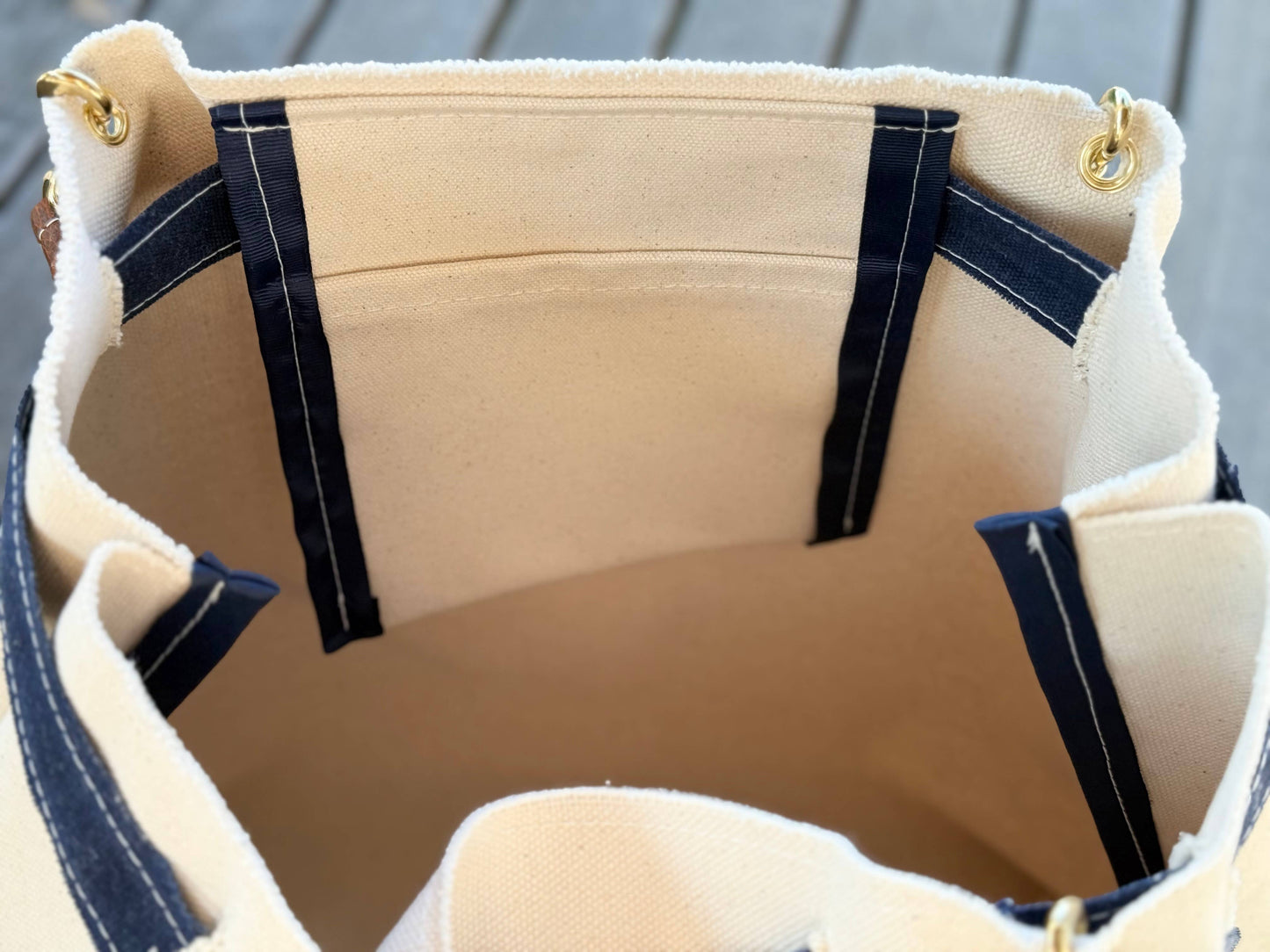 Hand Painted Blue Lobster Canvas Tote - Tori T Designs
