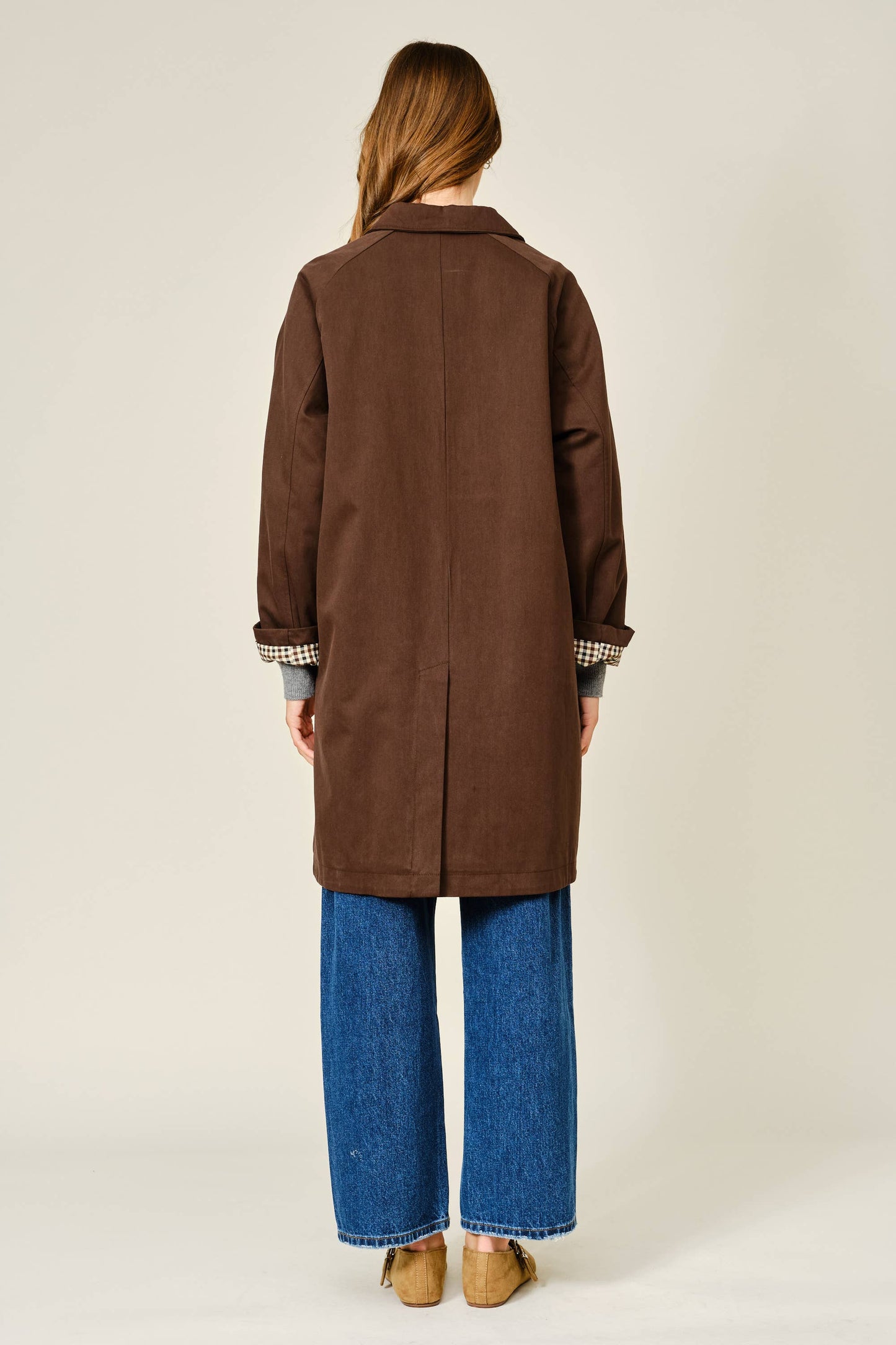 Midi Trench Coat - Brown