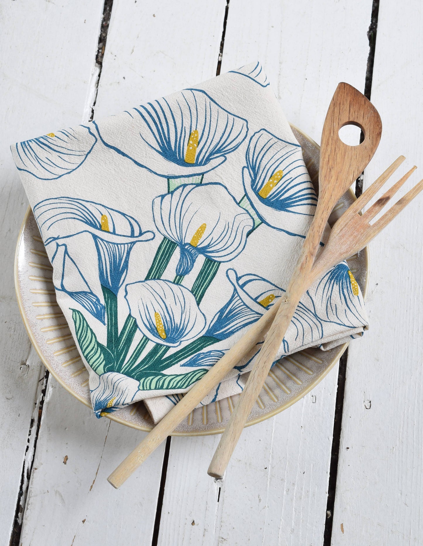 Calla Lily Towel - Organic Cotton - Oversized 30 x 30