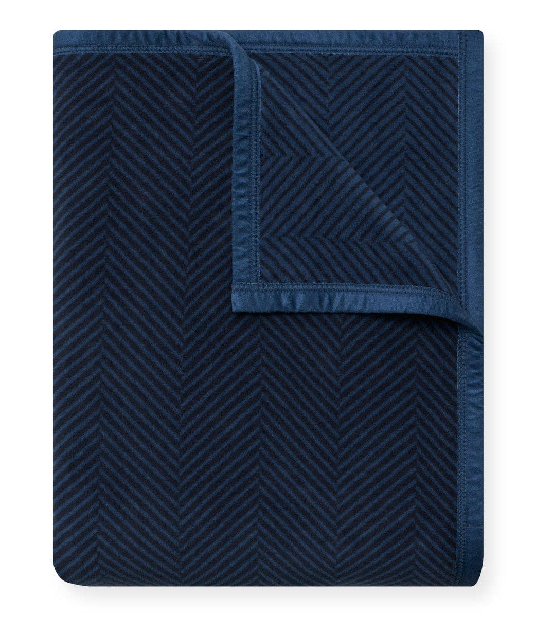 Harborview Herringbone Deep Sea Blanket - Chappywrap