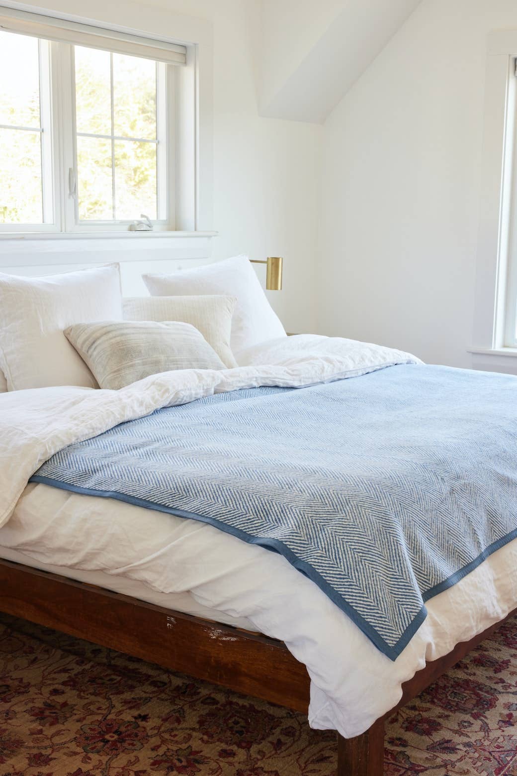Harborview Herringbone Cornflower Blanket - Chappywrap