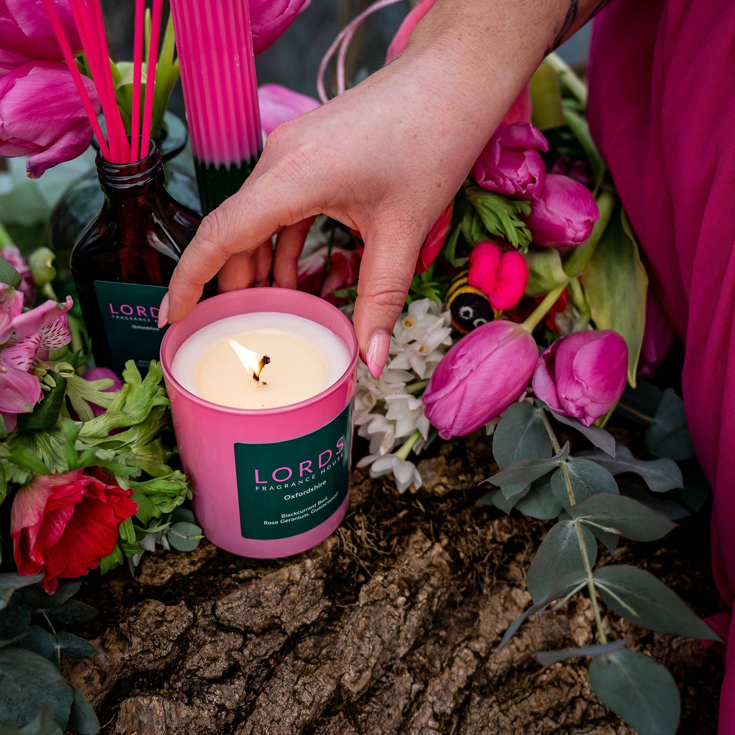 Oxfordshire Floral Candle - Lords Fragrance House