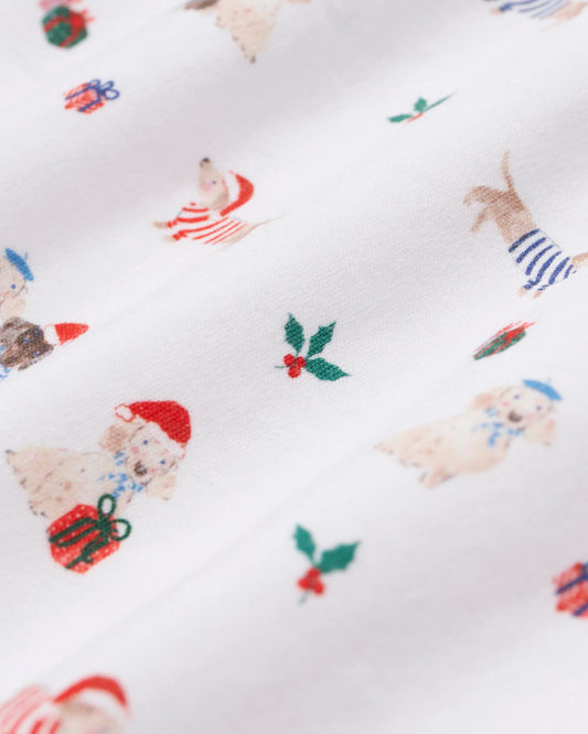 Women's Pima Pajama Set in Woof de Noël - Petite Plume