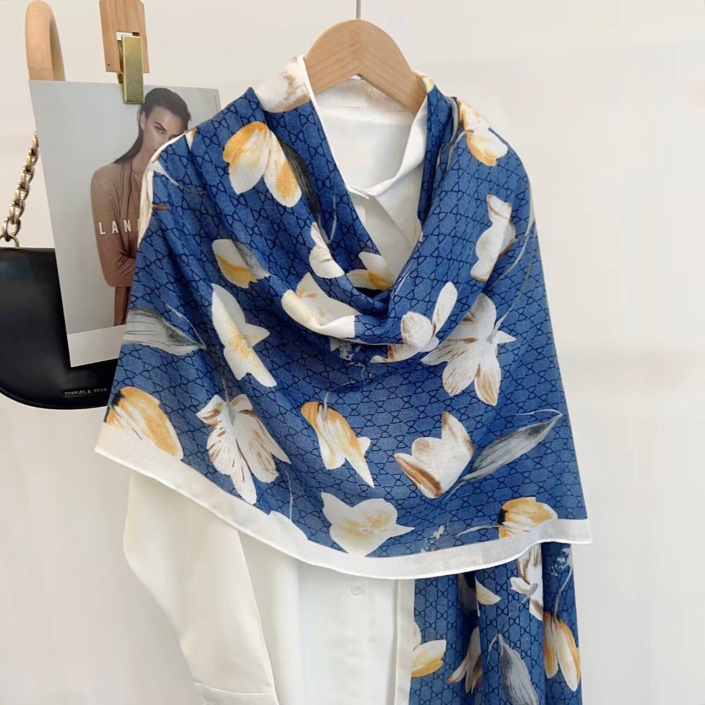 Blue Scarf – Tulip Collection