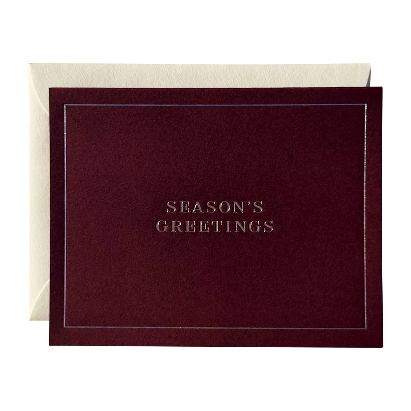 Season's Greetings Greeting Card - Mulberry