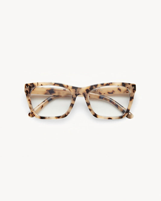 Reading Glasses in Blonde Tortoise: Blue Light (No Magnification)