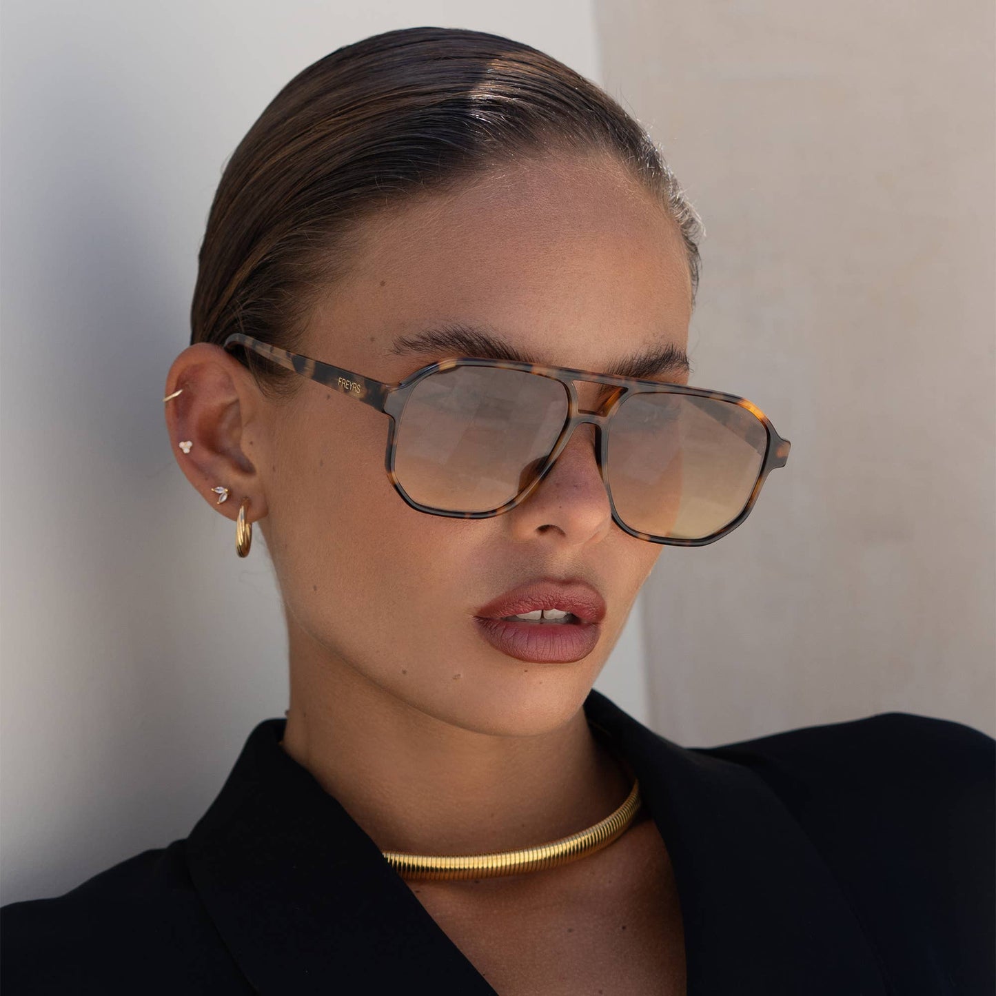 Billie Unisex Aviator Sunglasses - Tort - FREYRS